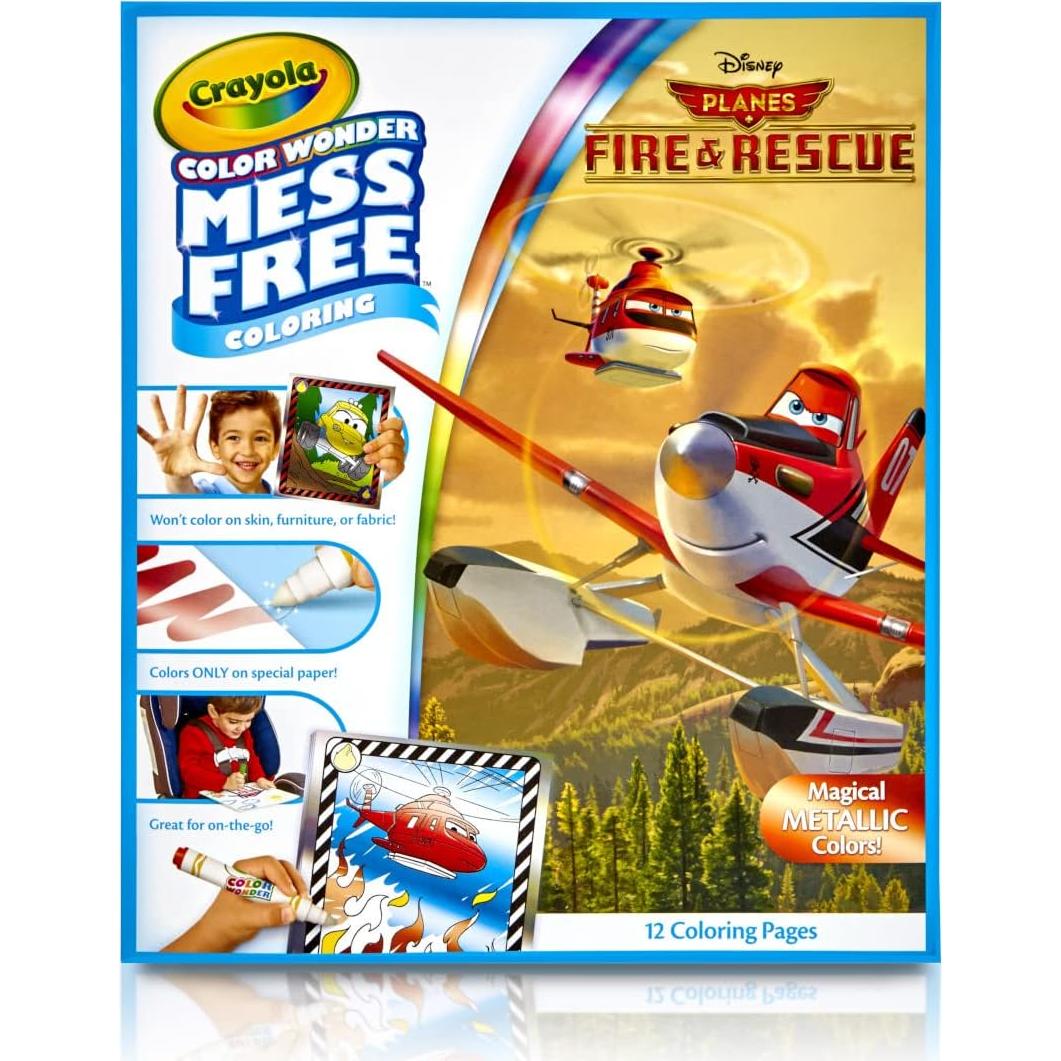 Recarga Crayola Color Wonder Planes 12 Páginas Sin Desorden