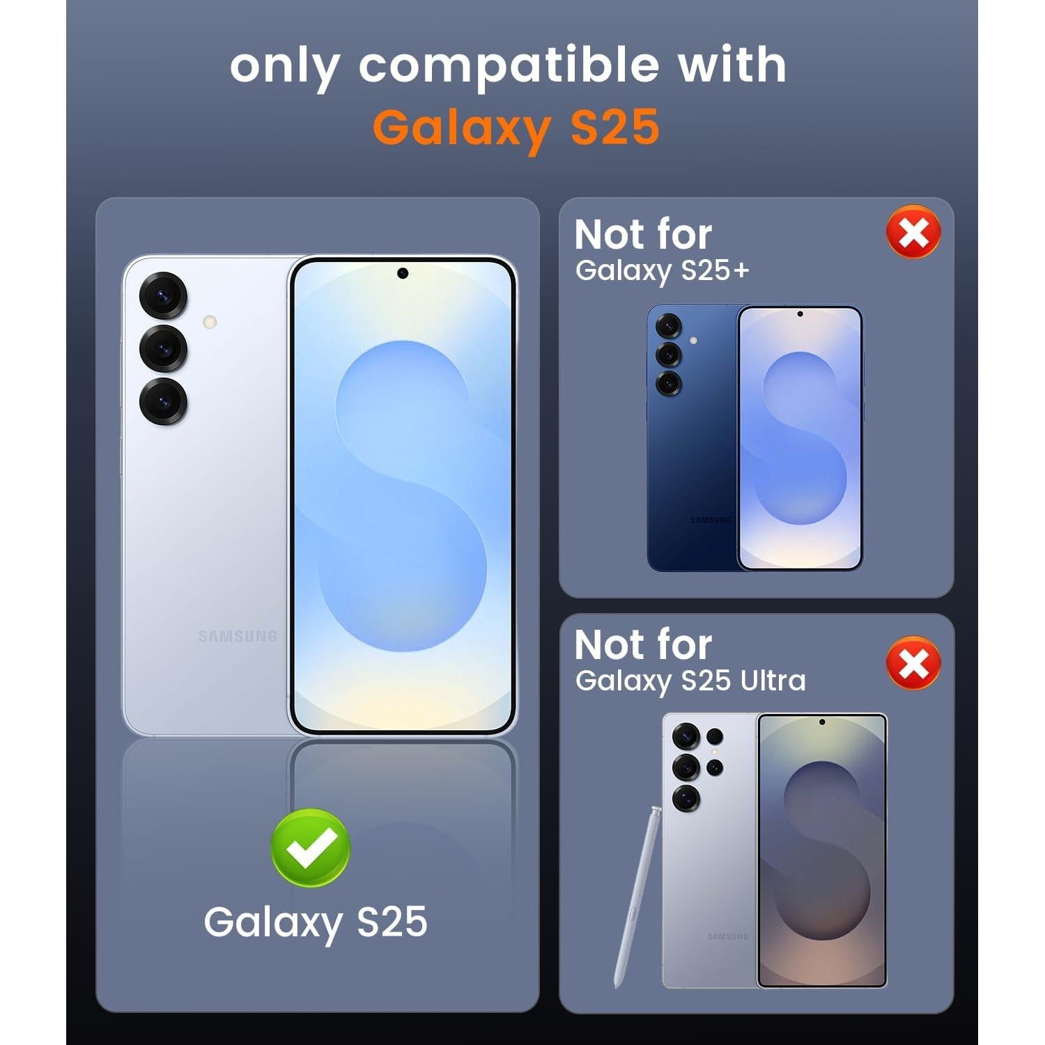 Funda Slim TOBOVON para Samsung Galaxy S25 Oro Rosa con MagSafe