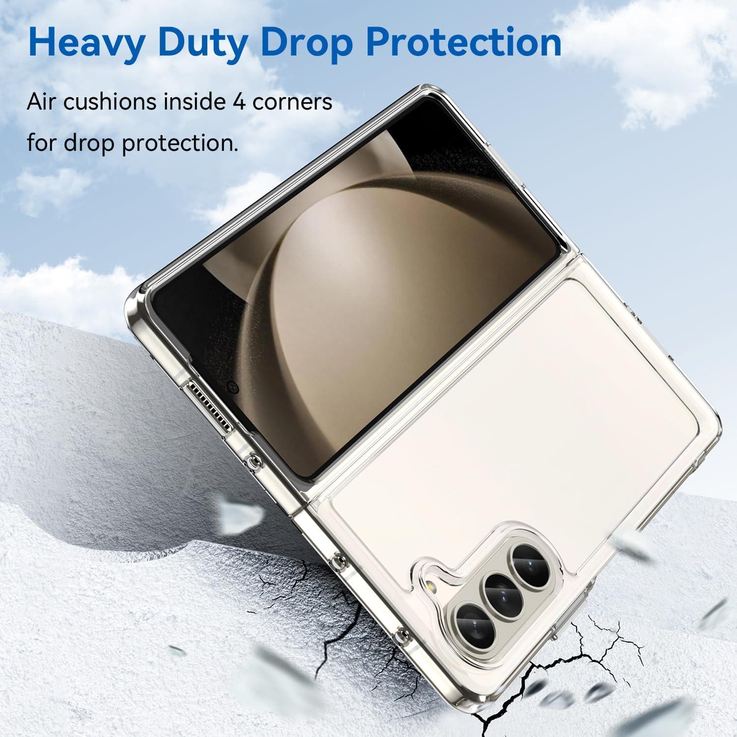 Funda Protectora DNTMZIN para Samsung Galaxy Z Fold 5 Clara