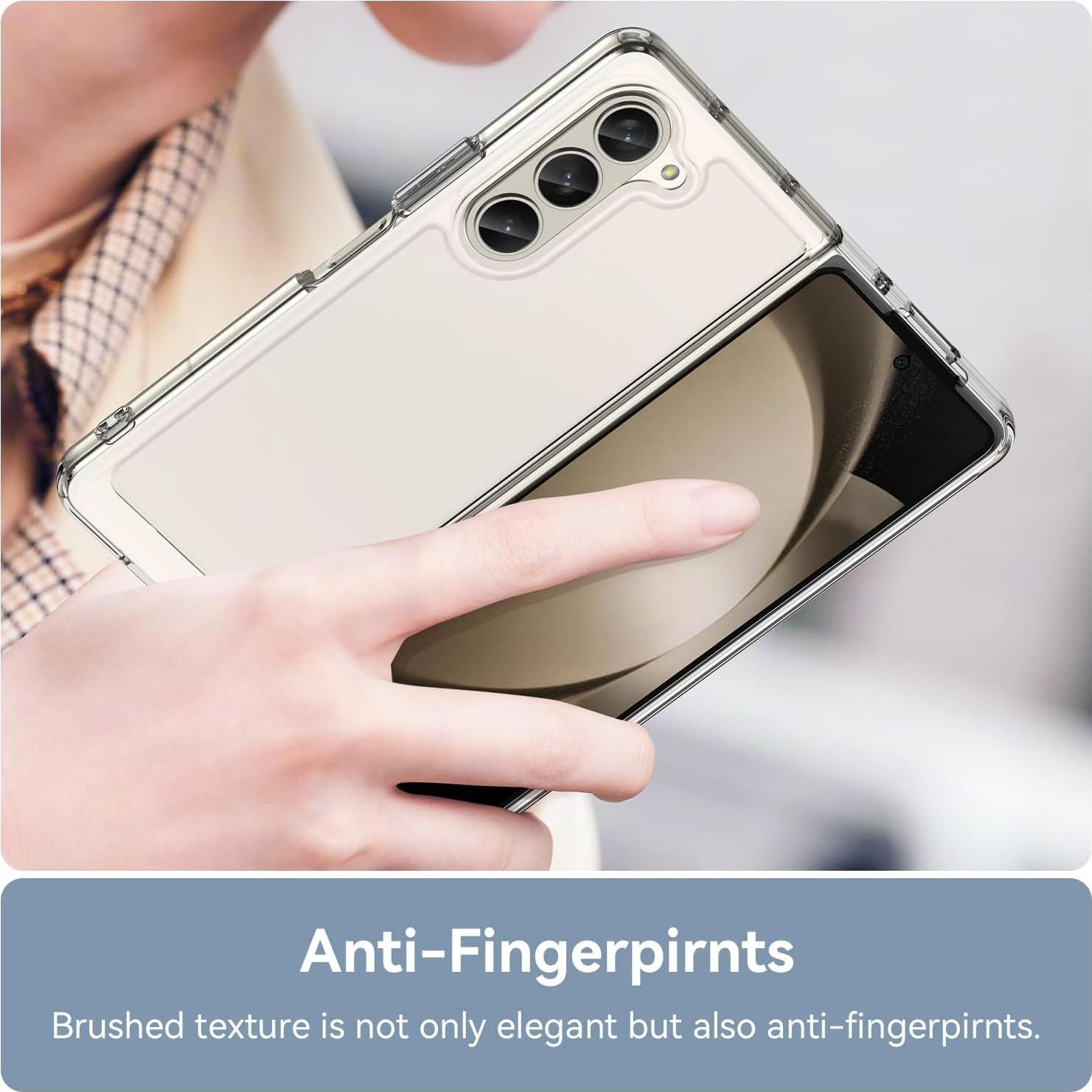 Funda Protectora DNTMZIN para Samsung Galaxy Z Fold 5 Clara