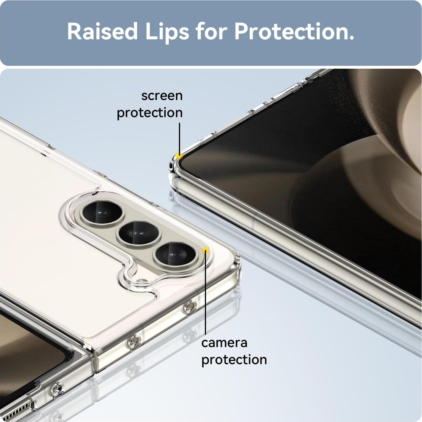 Funda Protectora DNTMZIN para Samsung Galaxy Z Fold 5 Clara