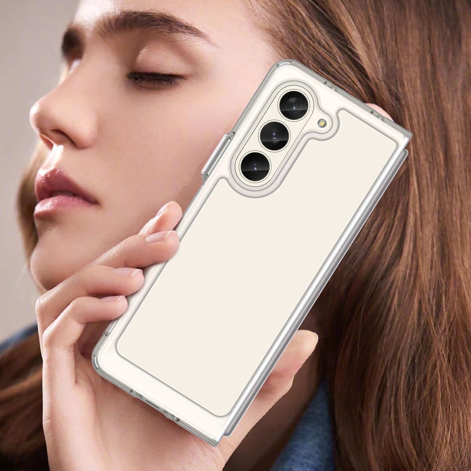 Funda Protectora DNTMZIN para Samsung Galaxy Z Fold 5 Clara