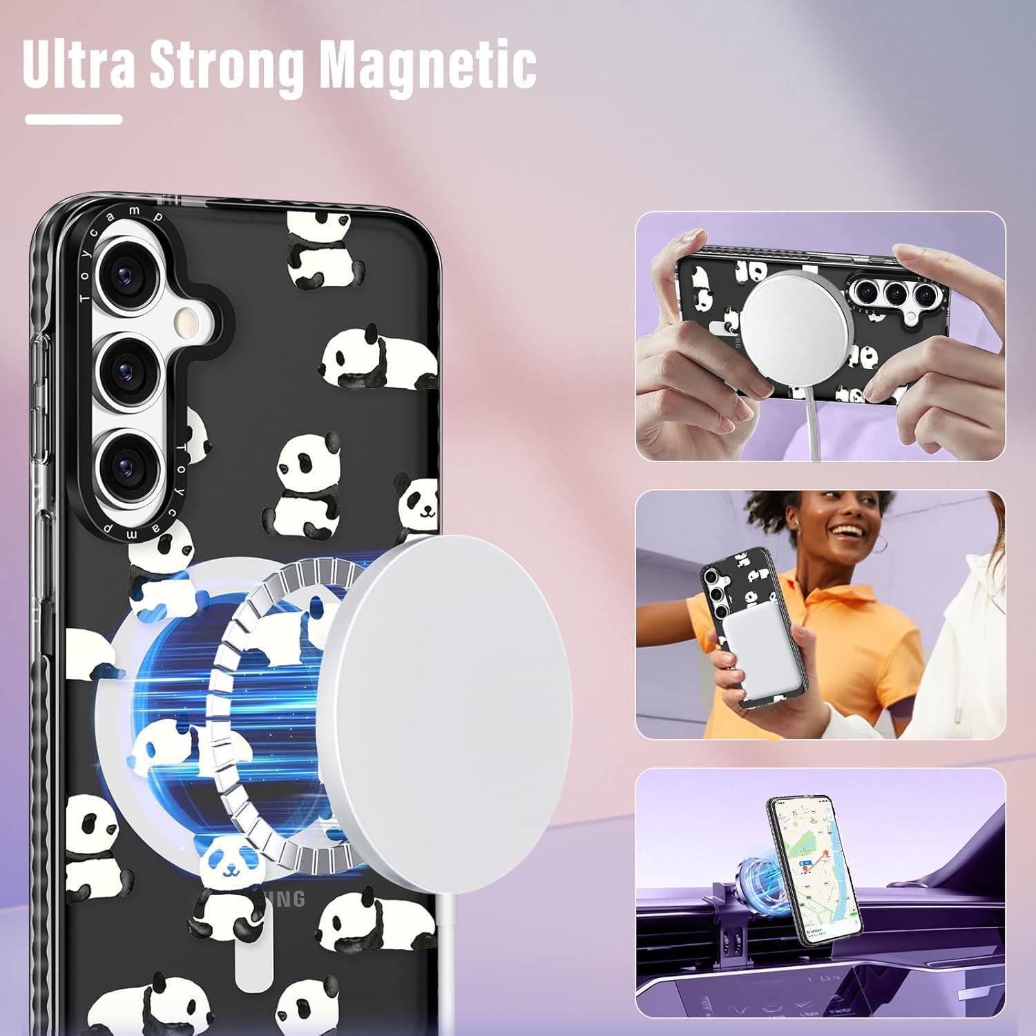 Funda Toycamp Panda para Samsung Galaxy S25 - Magnética y Linda