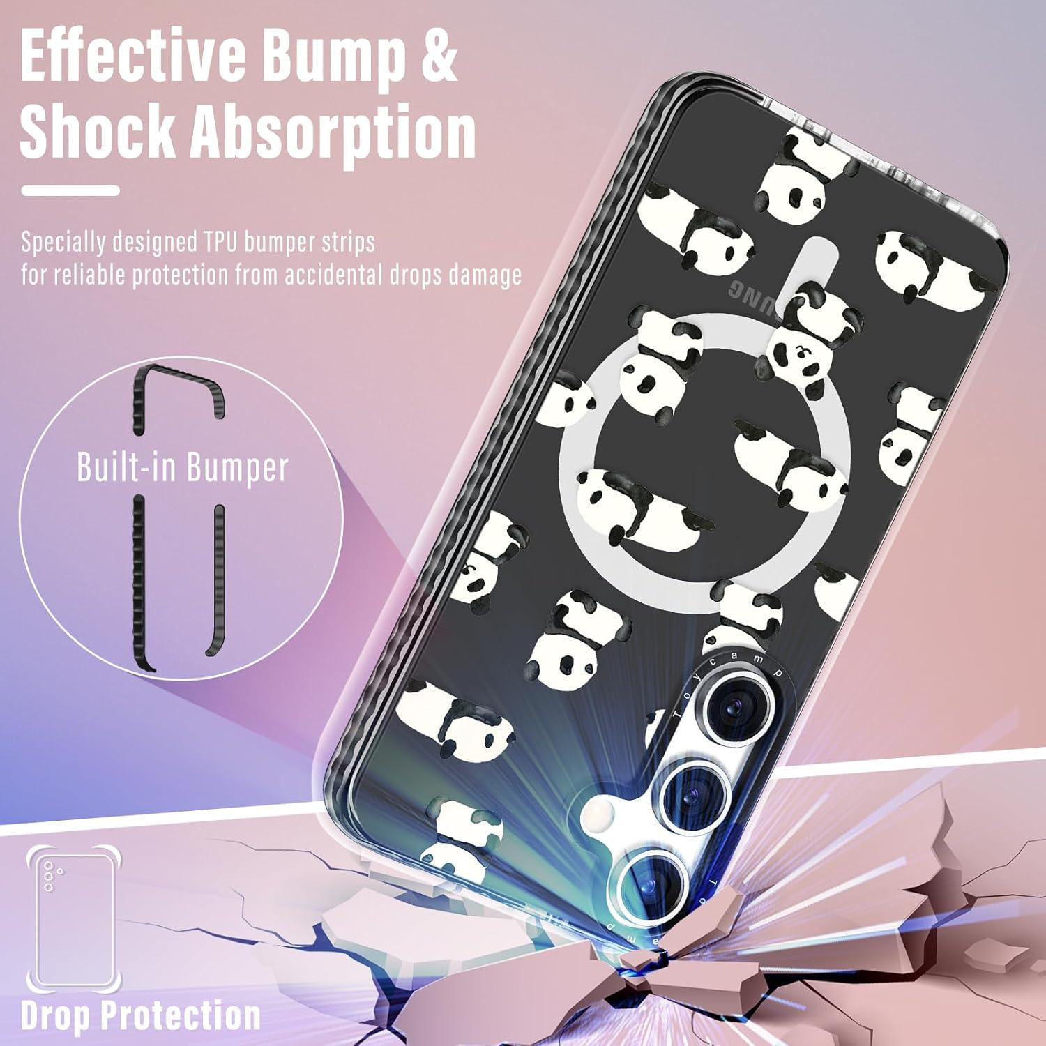 Funda Toycamp Panda para Samsung Galaxy S25 - Magnética y Linda