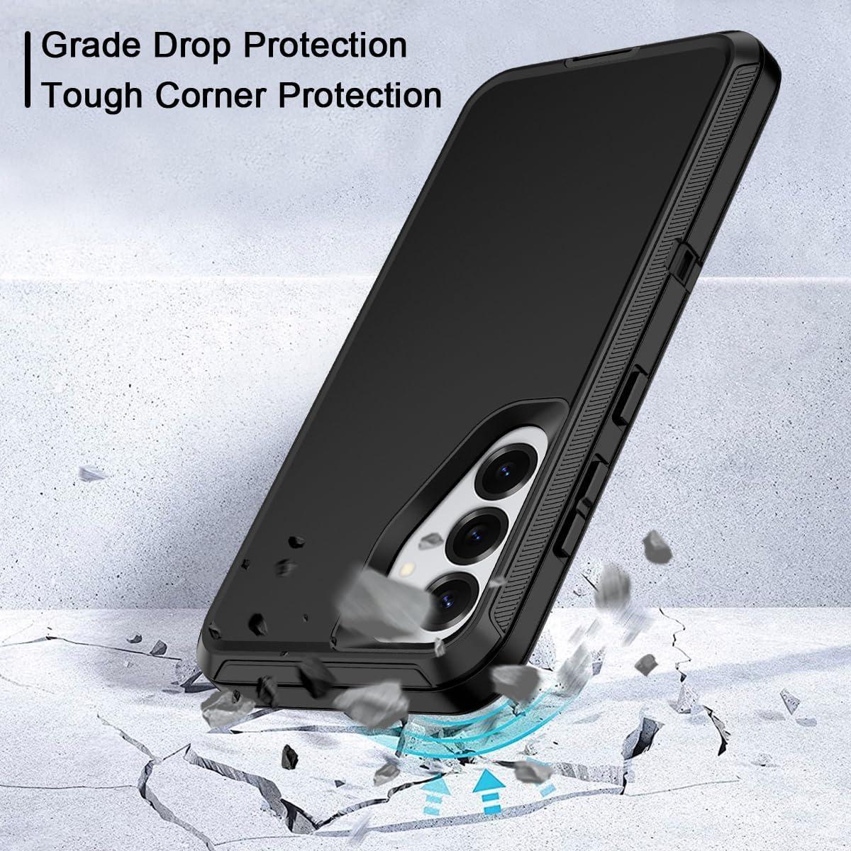 Funda de Protección 3 Capas Casenplaza para Galaxy S25 5G Negra