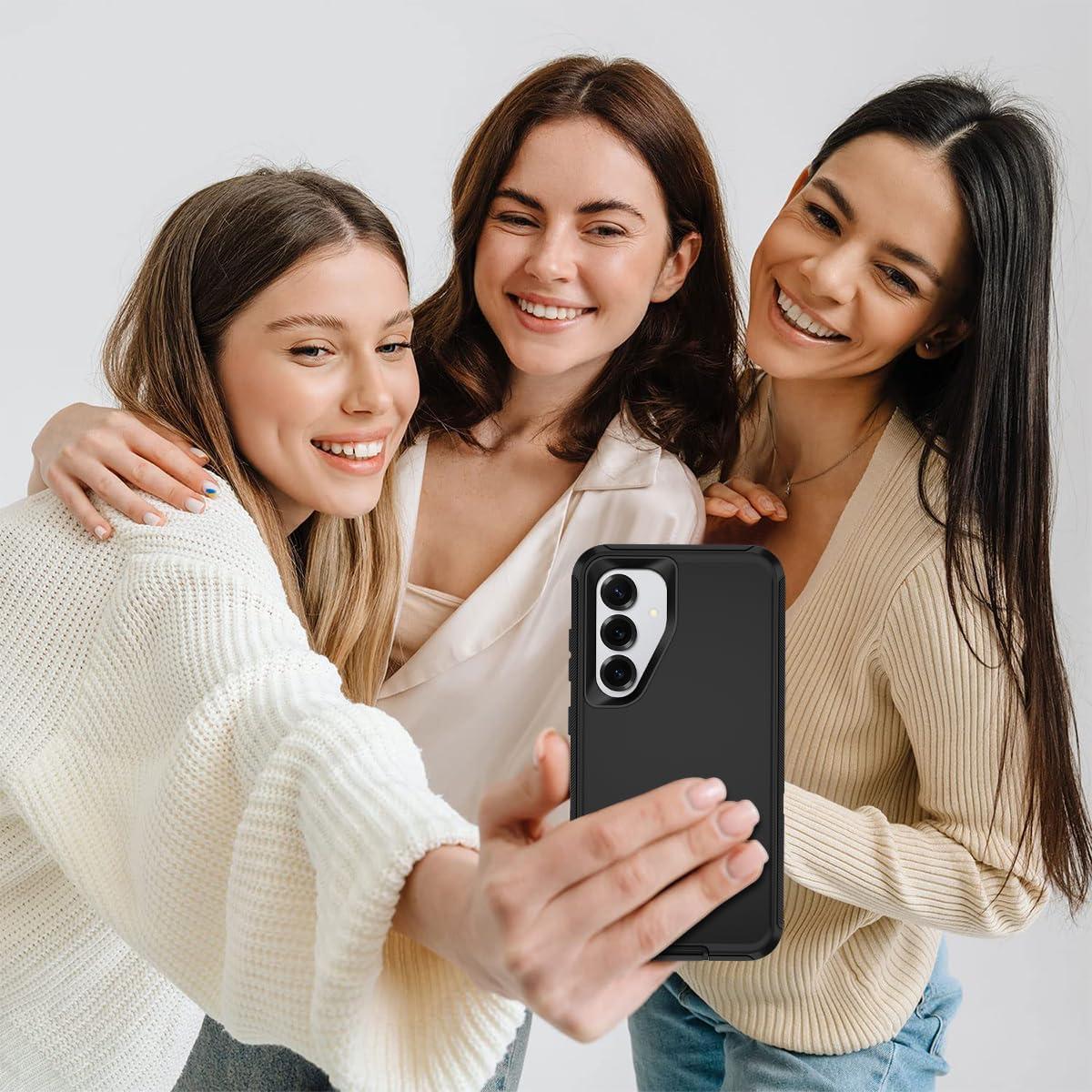 Funda de Protección 3 Capas Casenplaza para Galaxy S25 5G Negra