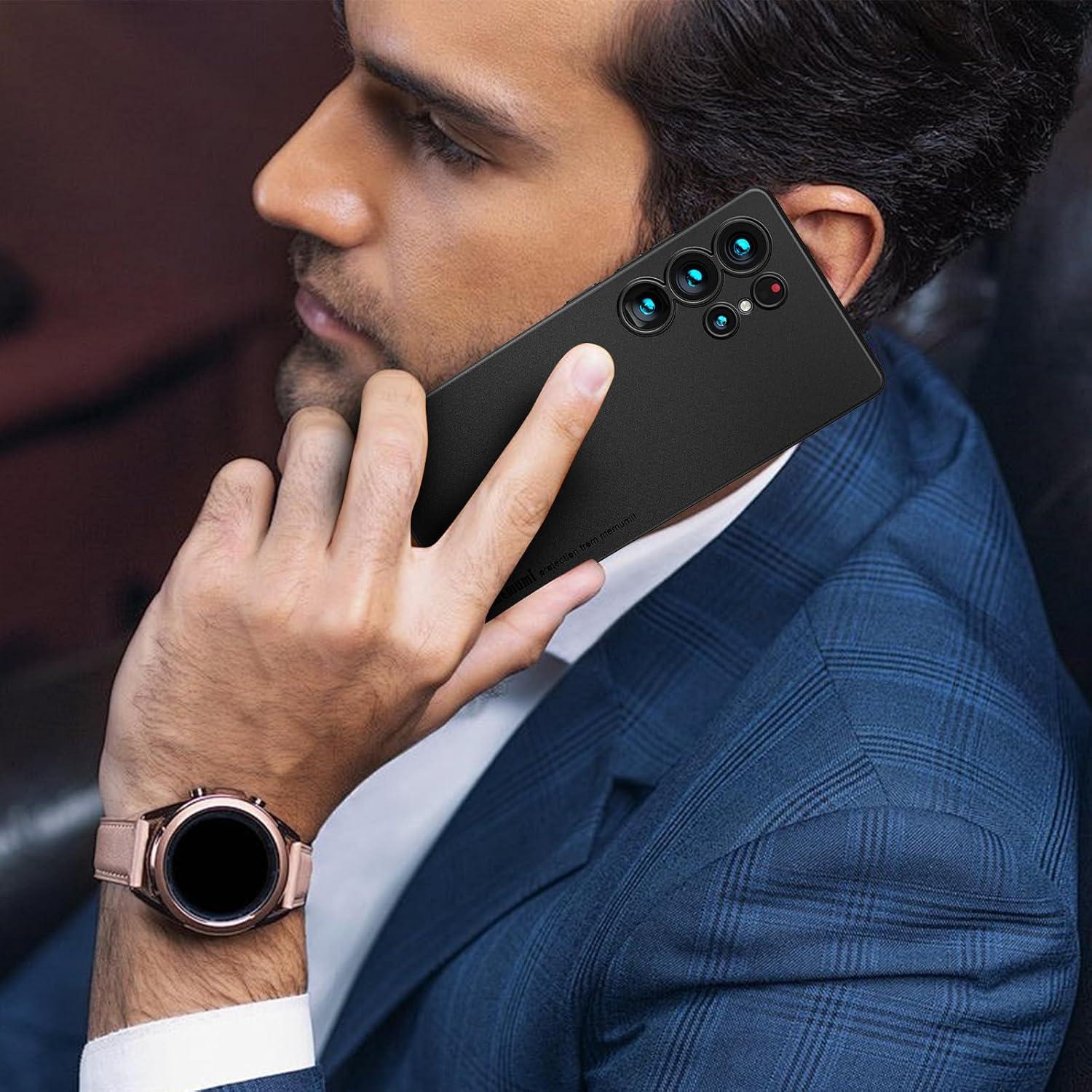 Funda Delgada Memumi para Samsung Galaxy S25 Ultra Negra 0.3mm