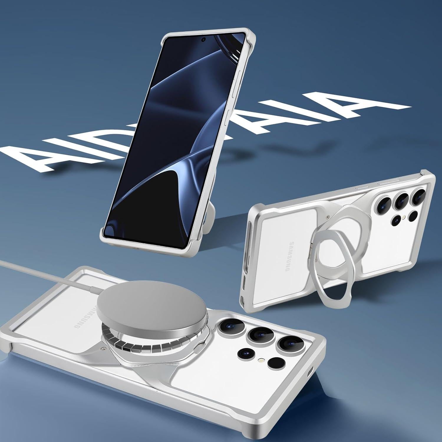 Funda de teléfono Aluminio Plateado para Samsung Galaxy S25 Ultra