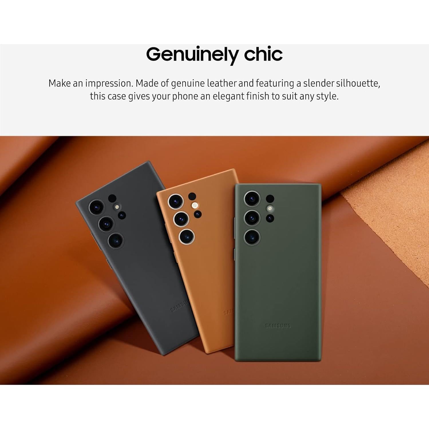 Funda de cuero Samsung Galaxy S23 Ultra negra EF-VS918LBEGUS