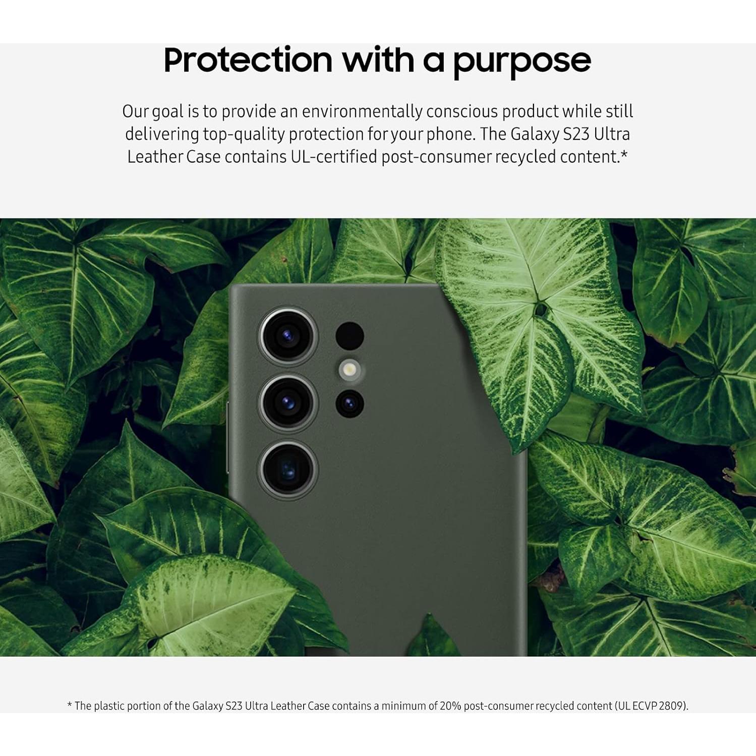 Funda de cuero Samsung Galaxy S23 Ultra negra EF-VS918LBEGUS