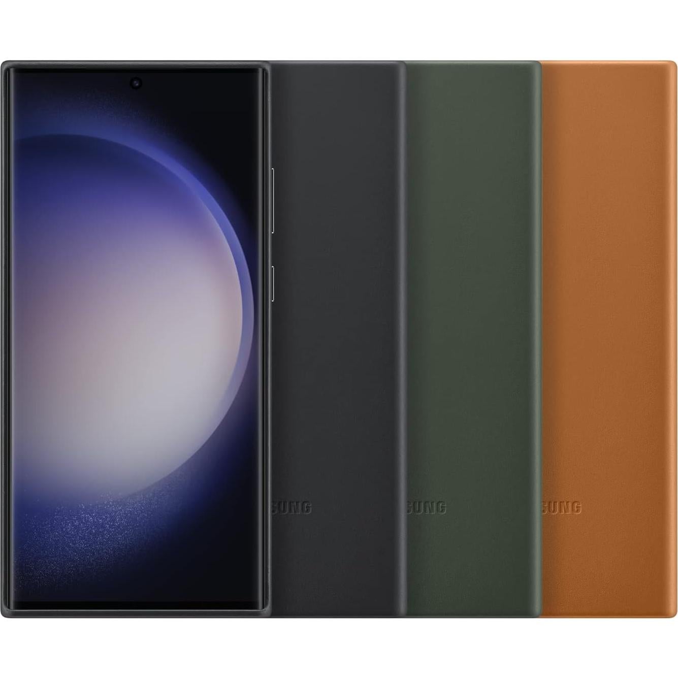 Funda de cuero Samsung Galaxy S23 Ultra negra EF-VS918LBEGUS