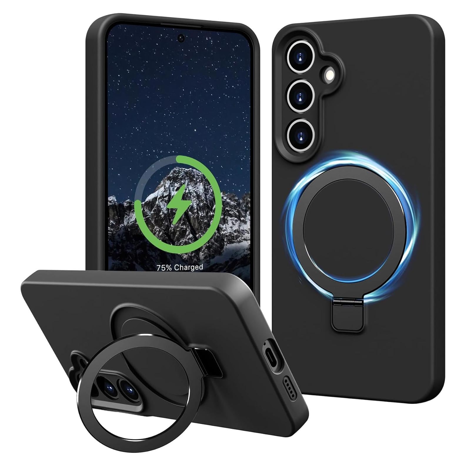 Funda de Silicona Líquida Vanxiliiy para Samsung Galaxy S24 Negra