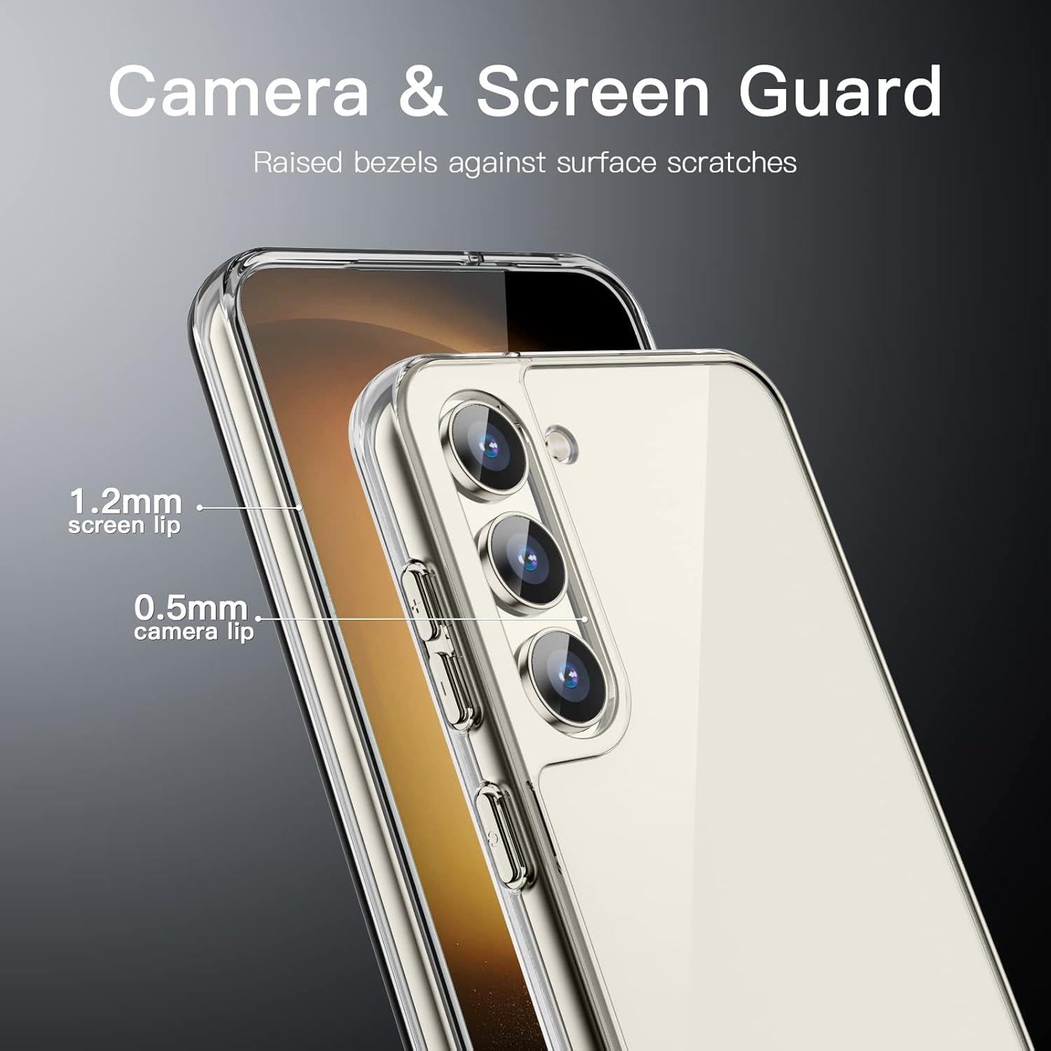 Funda Bumper JETech para Samsung Galaxy S23 5G Transparente