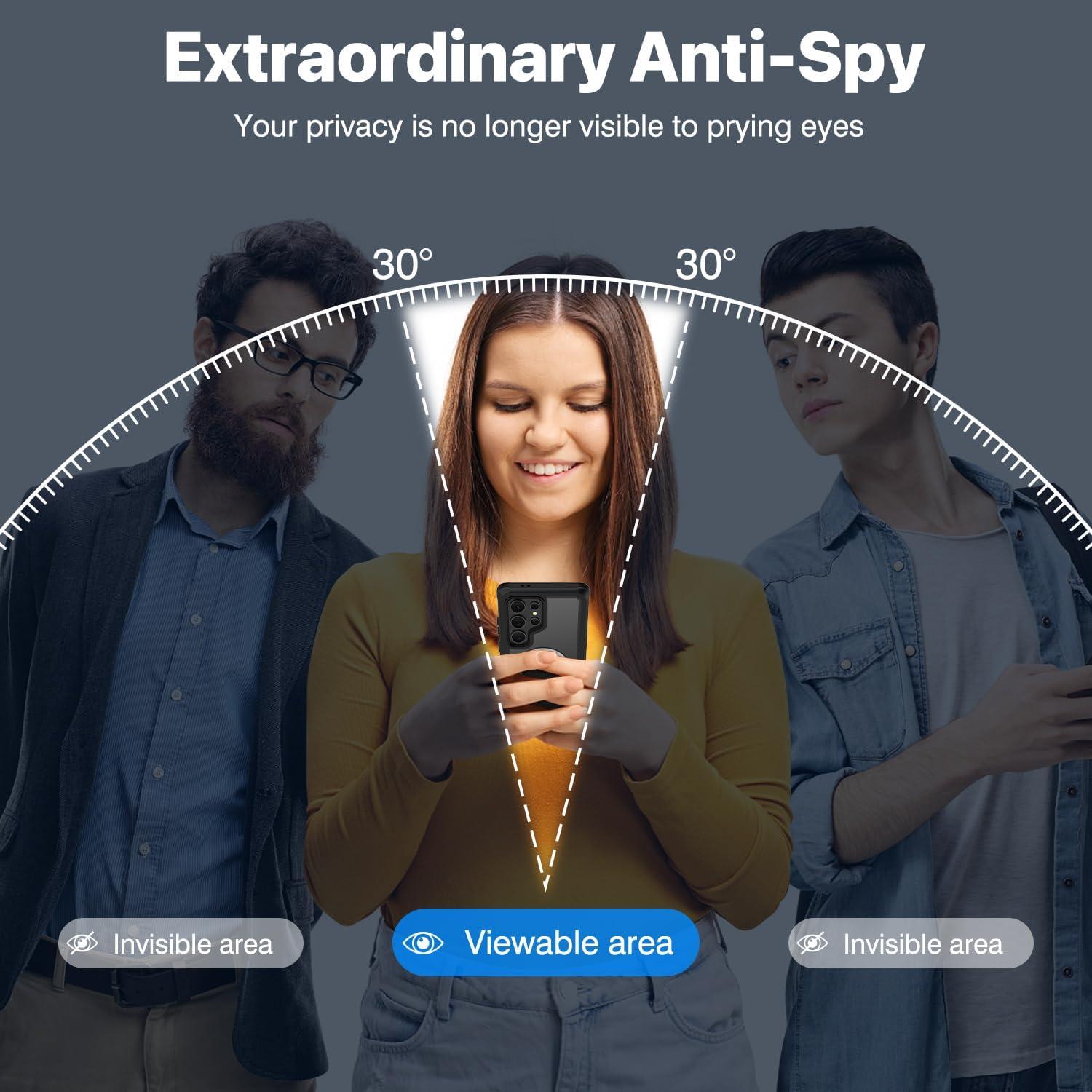 Funda Magnética CENHUFO para Samsung Galaxy S24 Ultra - Negro