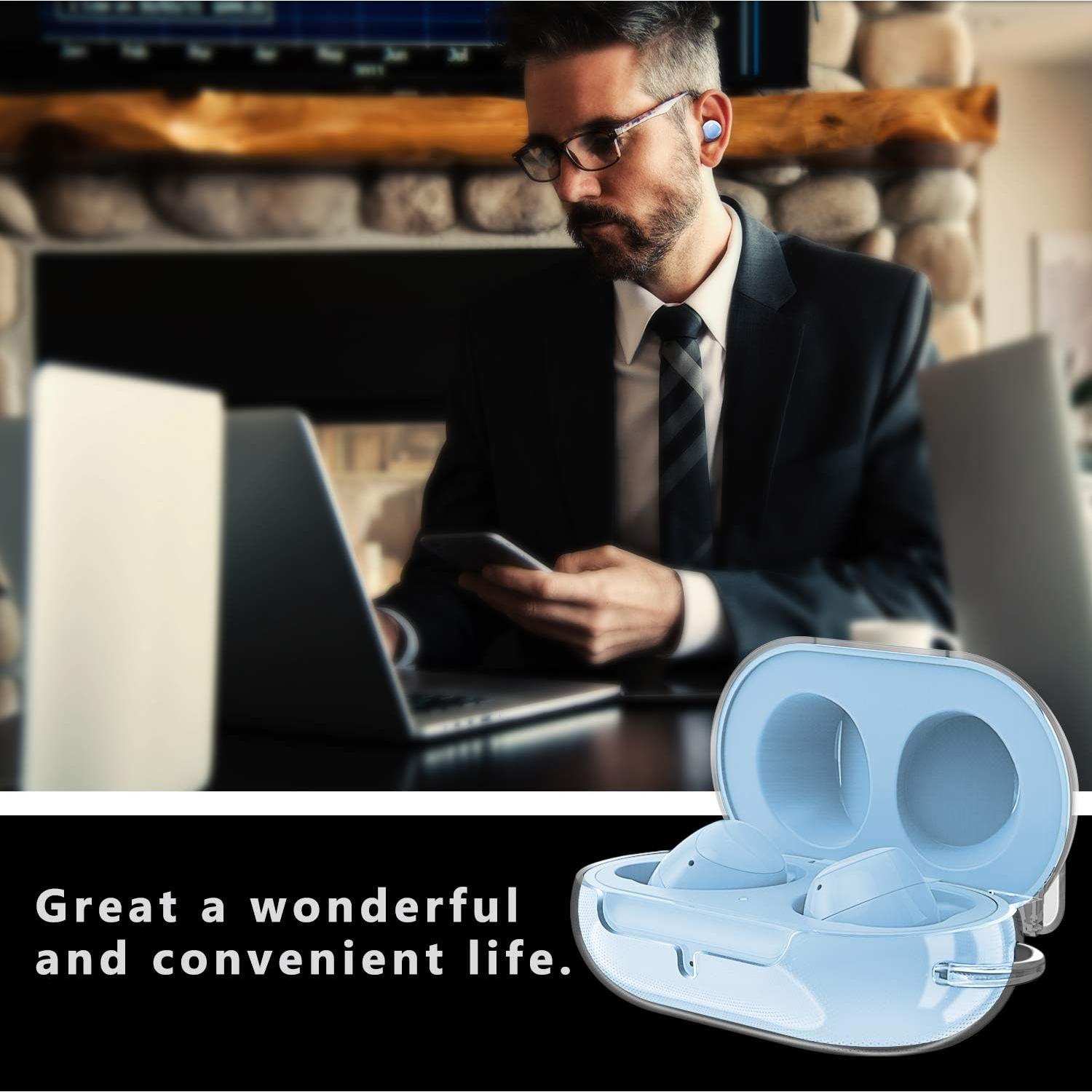 Funda Dura Fintie para Galaxy Buds Plus/2019 - Transparente