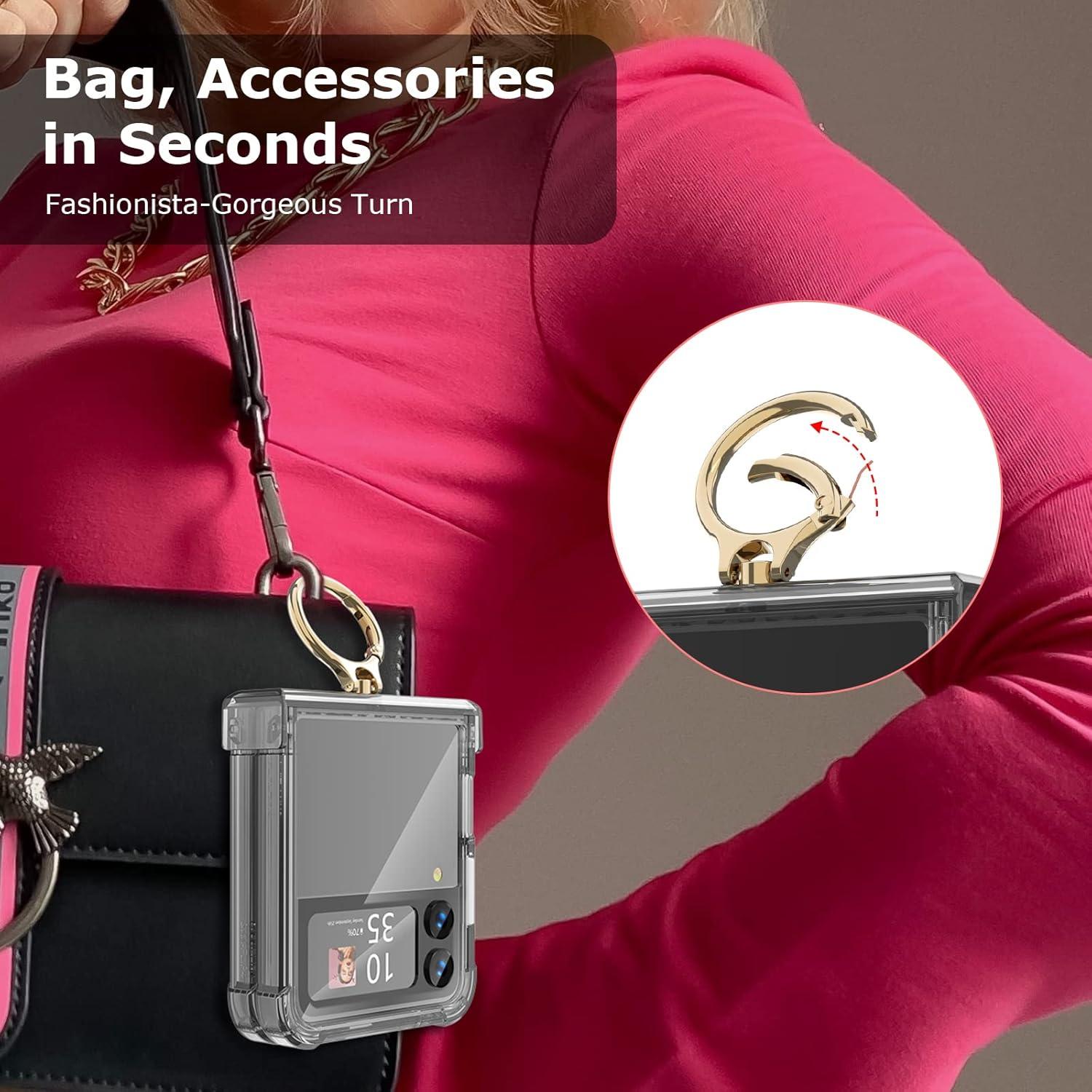 Funda DAKORIE para Galaxy Z Flip 4 5G - Protección Bisagra Negra