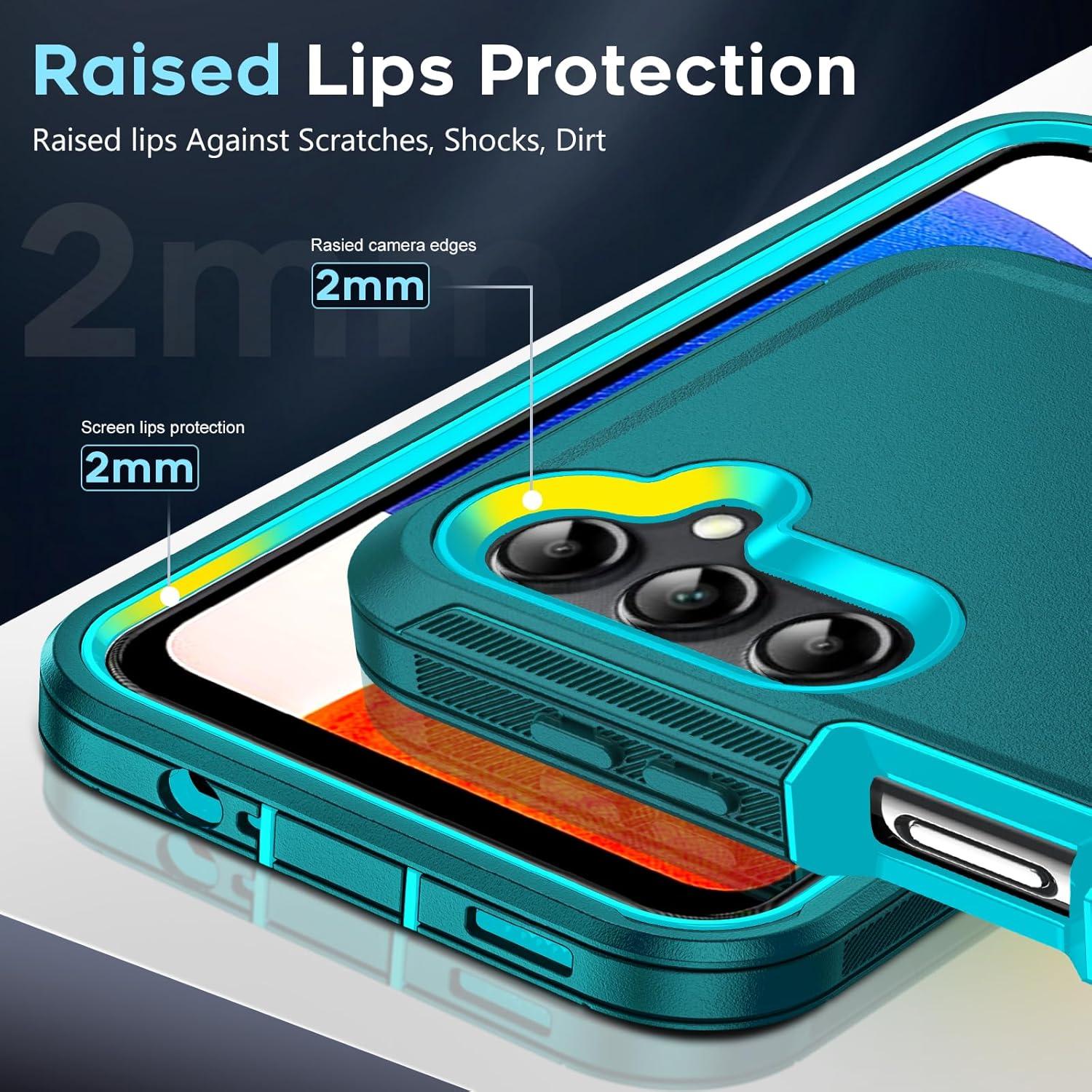 Funda LeYi para Samsung Galaxy A14 5G + 2 Protectores Vidrio