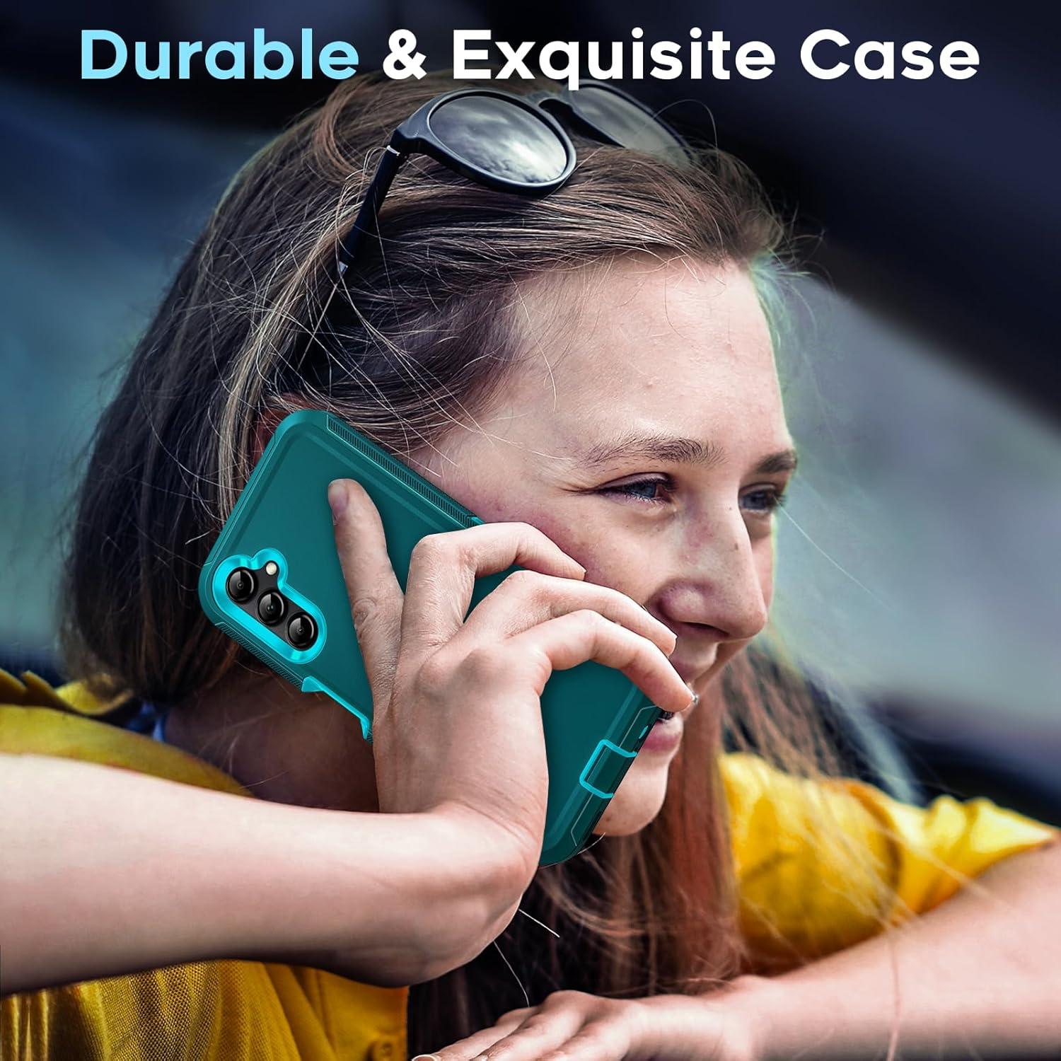 Funda LeYi para Samsung Galaxy A14 5G + 2 Protectores Vidrio