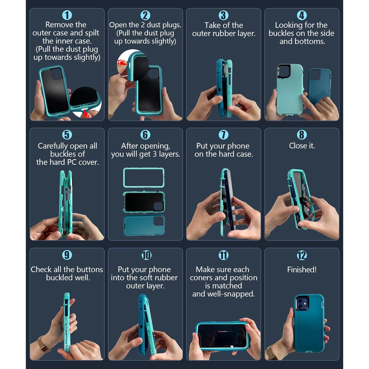 Funda LeYi para Samsung Galaxy A14 5G + 2 Protectores Vidrio