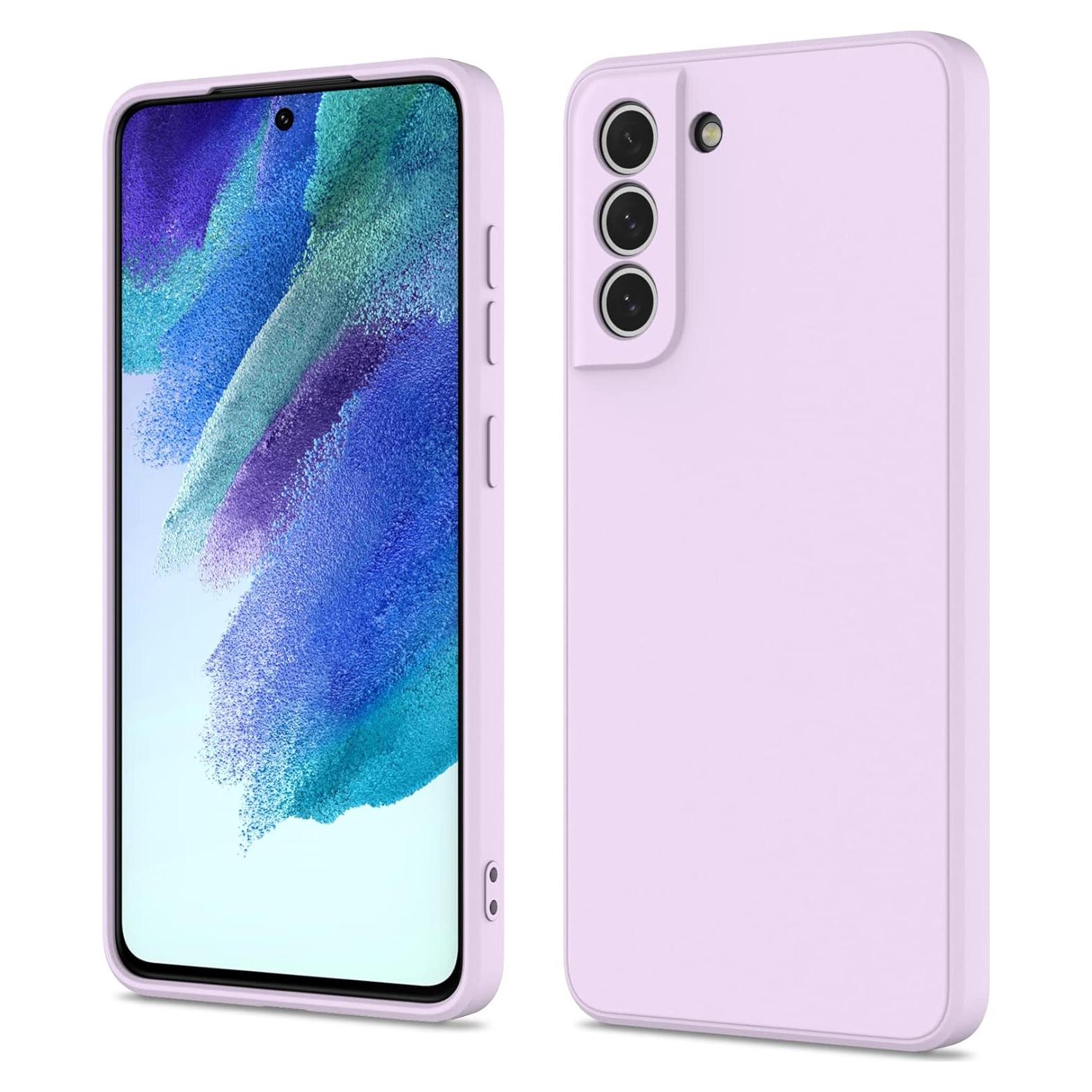 Funda Silicona Líquida LEKEVO para Samsung Galaxy S21 FE 5G - Lavanda