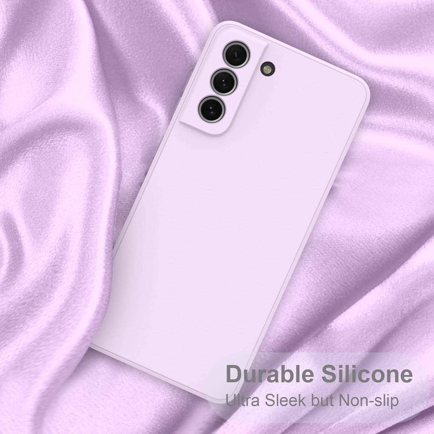 Funda Silicona Líquida LEKEVO para Samsung Galaxy S21 FE 5G - Lavanda