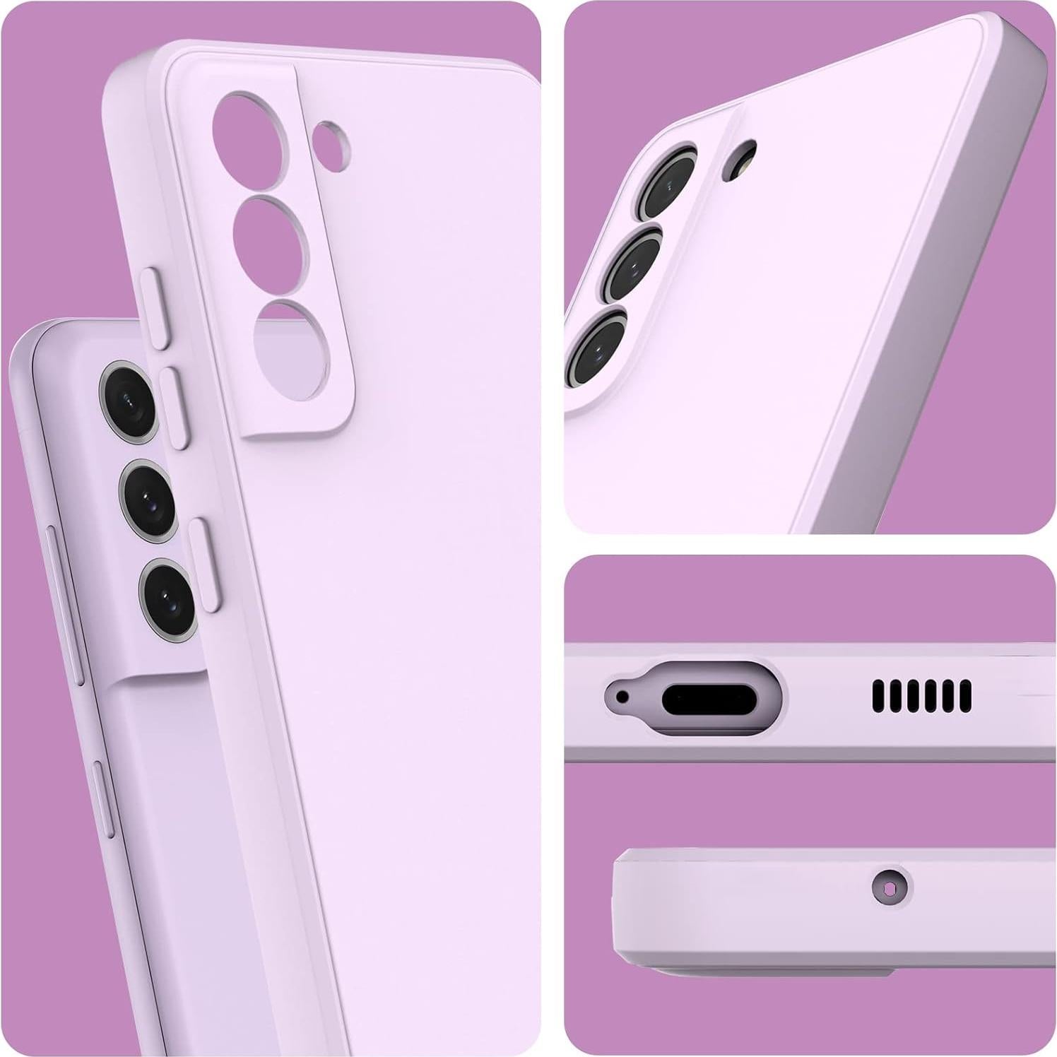 Funda Silicona Líquida LEKEVO para Samsung Galaxy S21 FE 5G - Lavanda