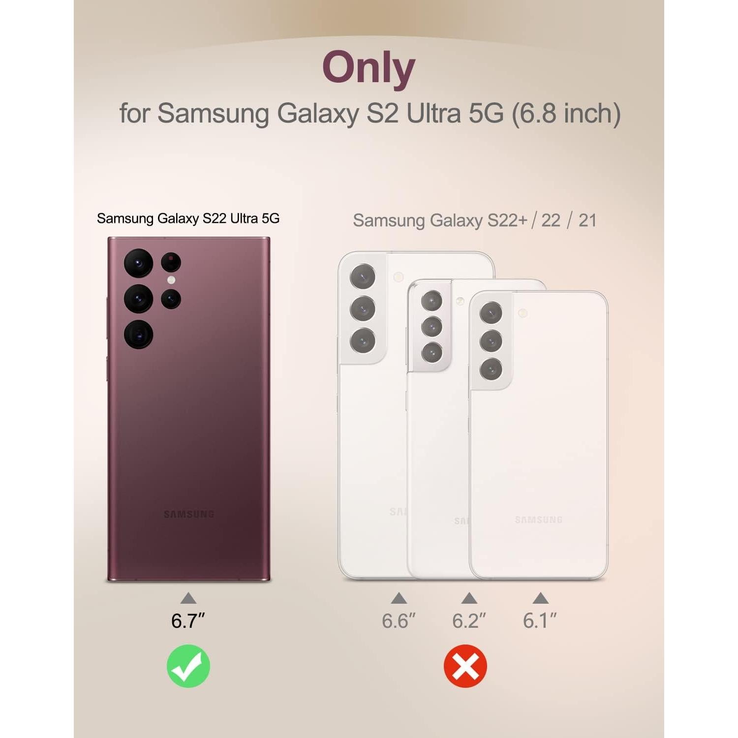 Funda Transparente SURITCH para Samsung Galaxy S22 Ultra 6.8"