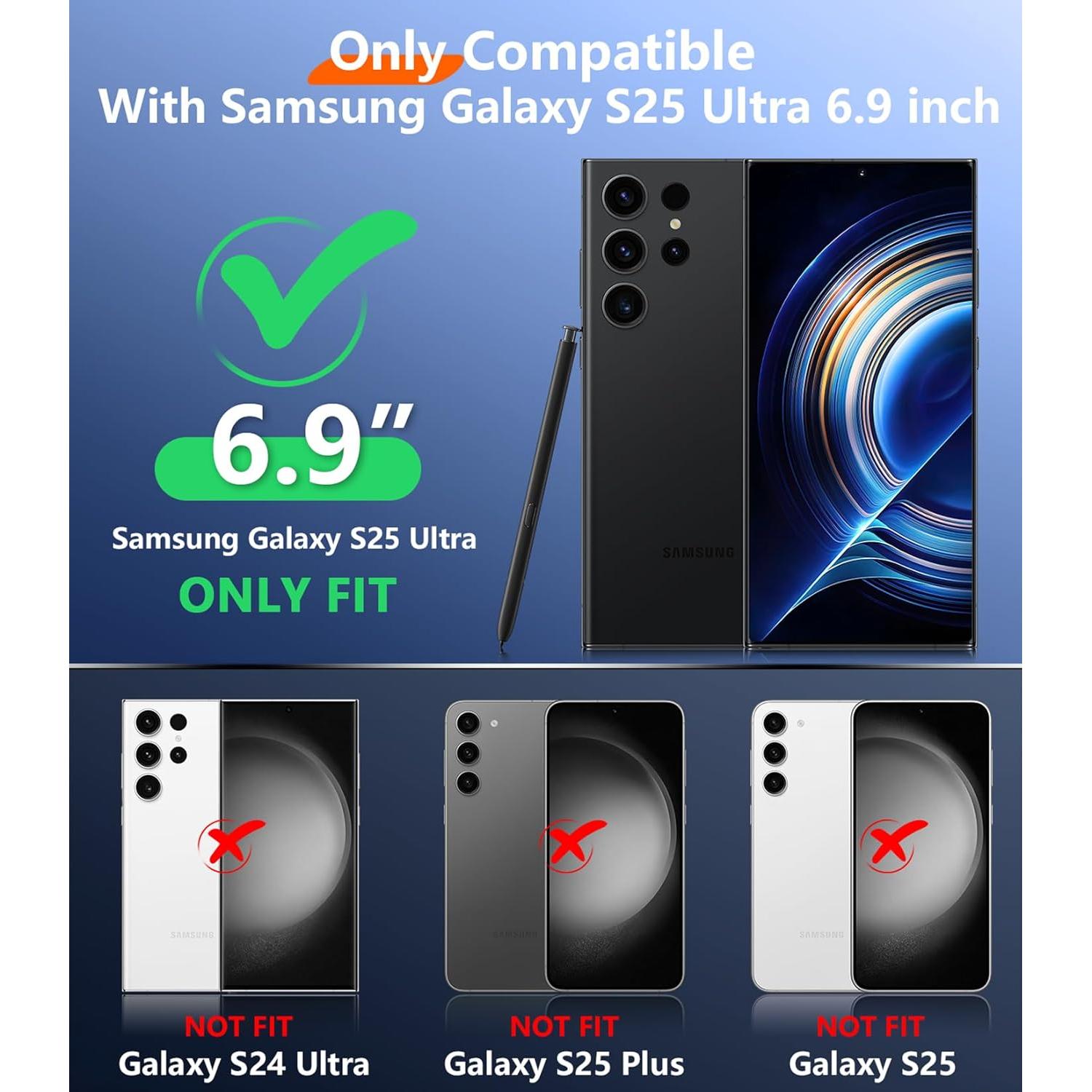 Funda Temdan para Samsung Galaxy S25 Ultra - Transparente, Protección Militar