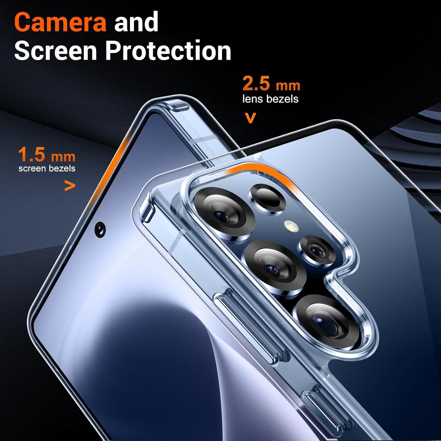 Funda Temdan para Samsung Galaxy S25 Ultra - Transparente, Protección Militar