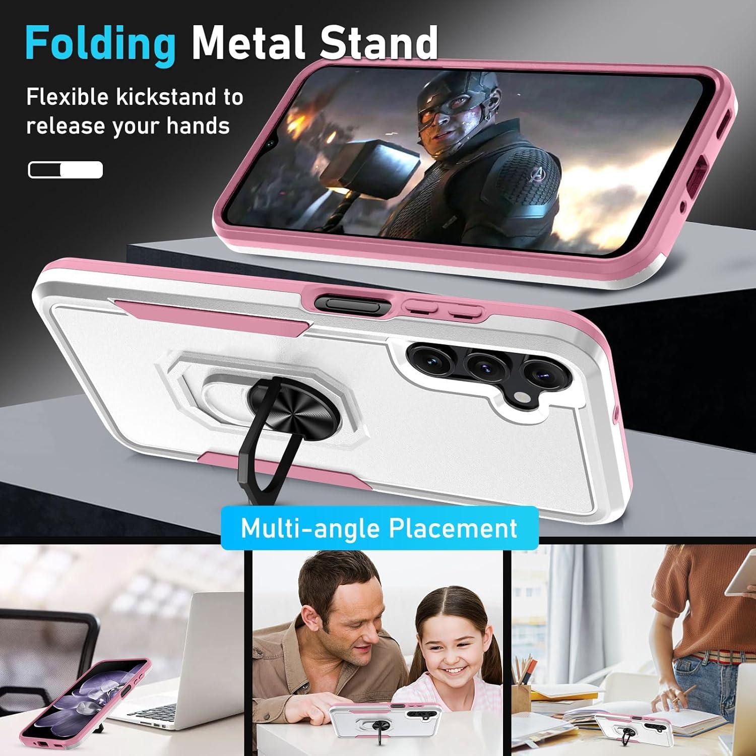 Funda Janmitta para Samsung Galaxy A16 5G con Protector y Soporte