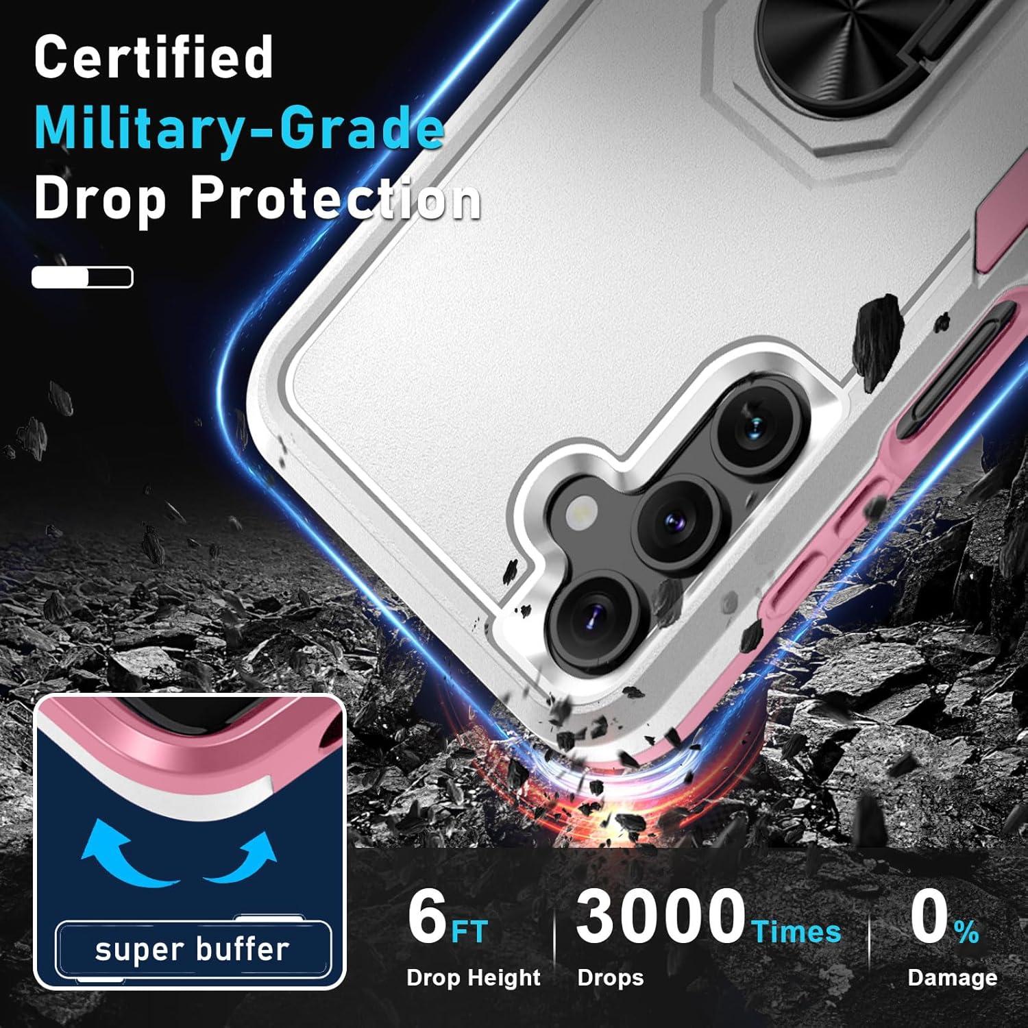 Funda Janmitta para Samsung Galaxy A16 5G con Protector y Soporte