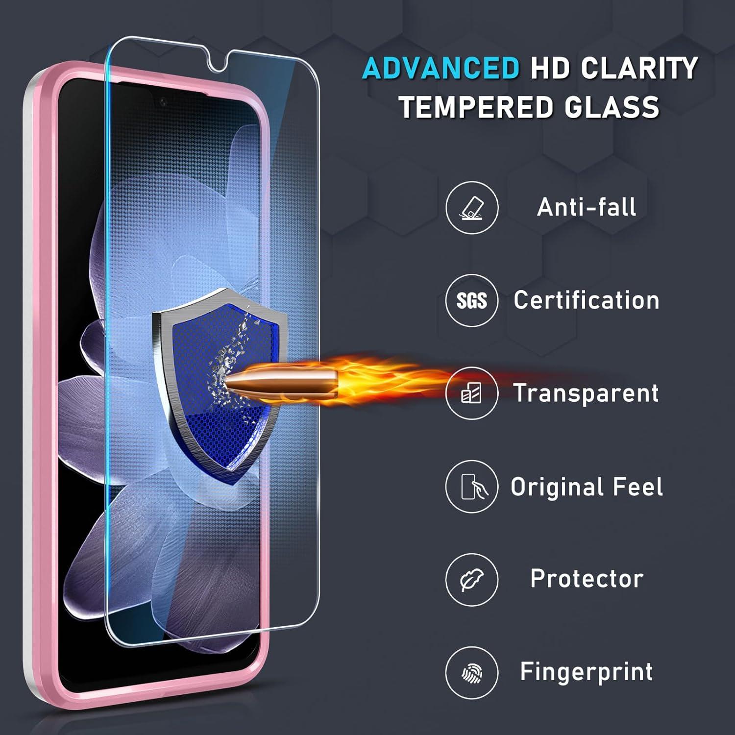 Funda Janmitta para Samsung Galaxy A16 5G con Protector y Soporte