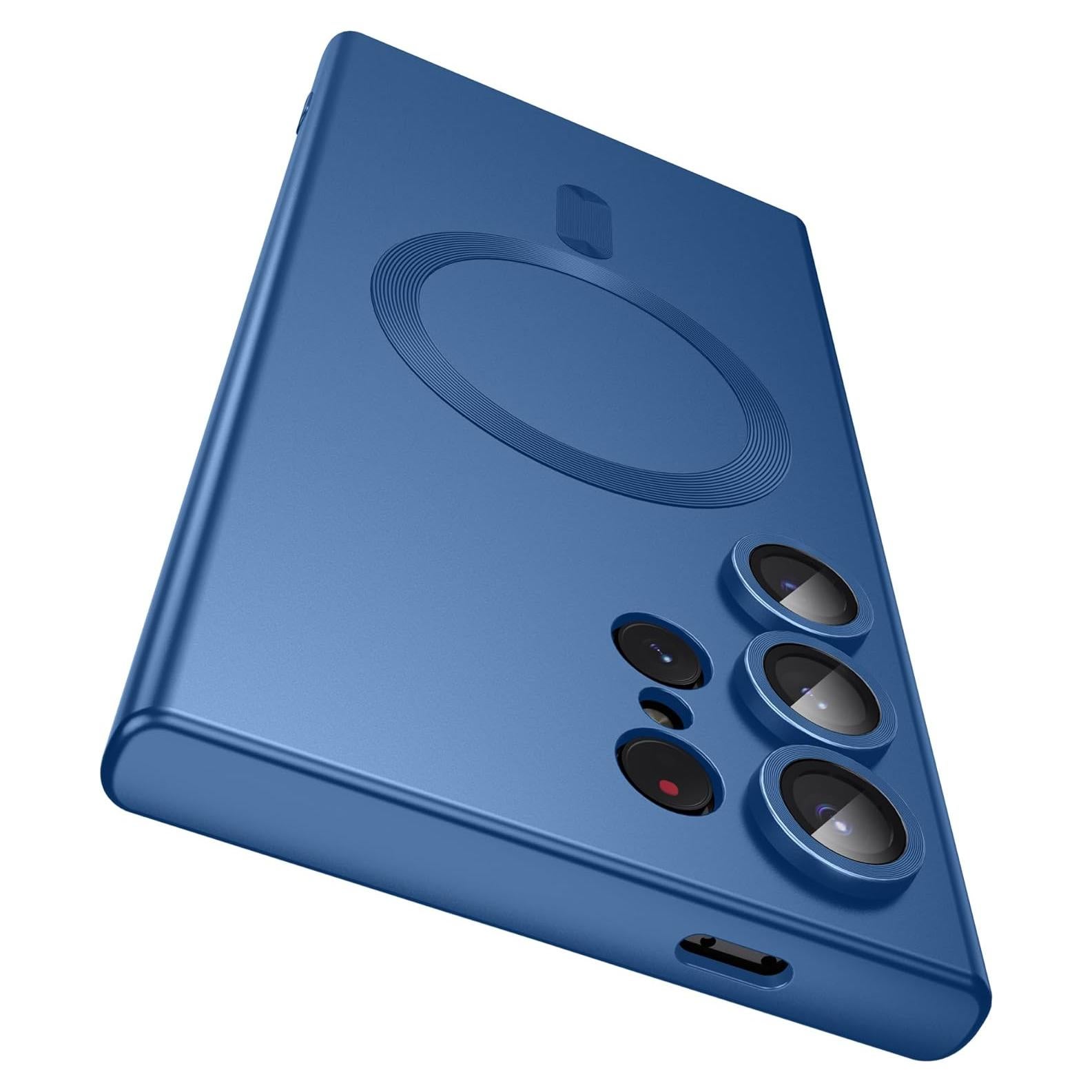 Funda Magnética TPU Samsung Galaxy S24 Ultra Azul con MagSafe