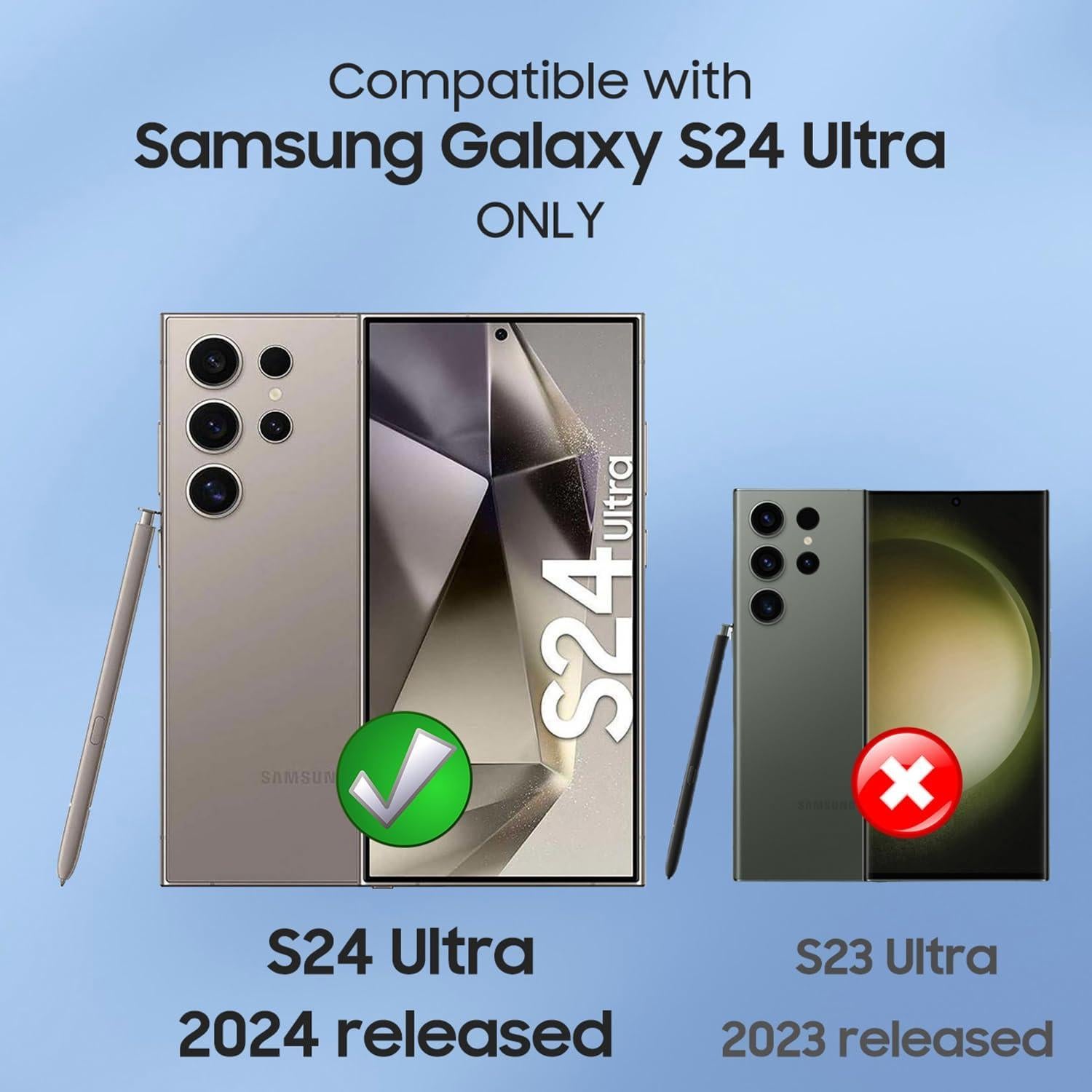 Funda Magnética TPU Samsung Galaxy S24 Ultra Azul con MagSafe