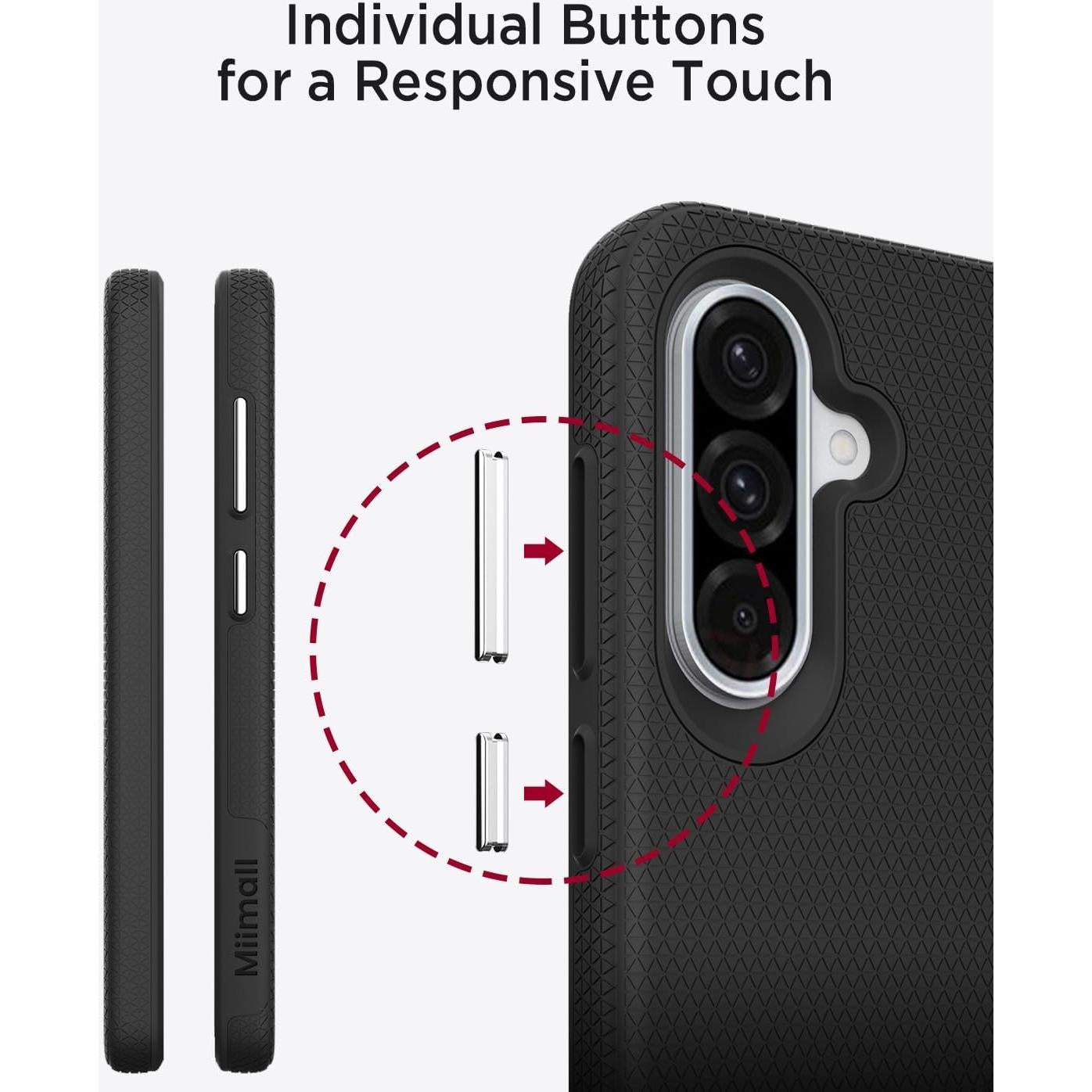 Funda Resistente Miimall para Samsung Galaxy A56 5G - Grado Militar