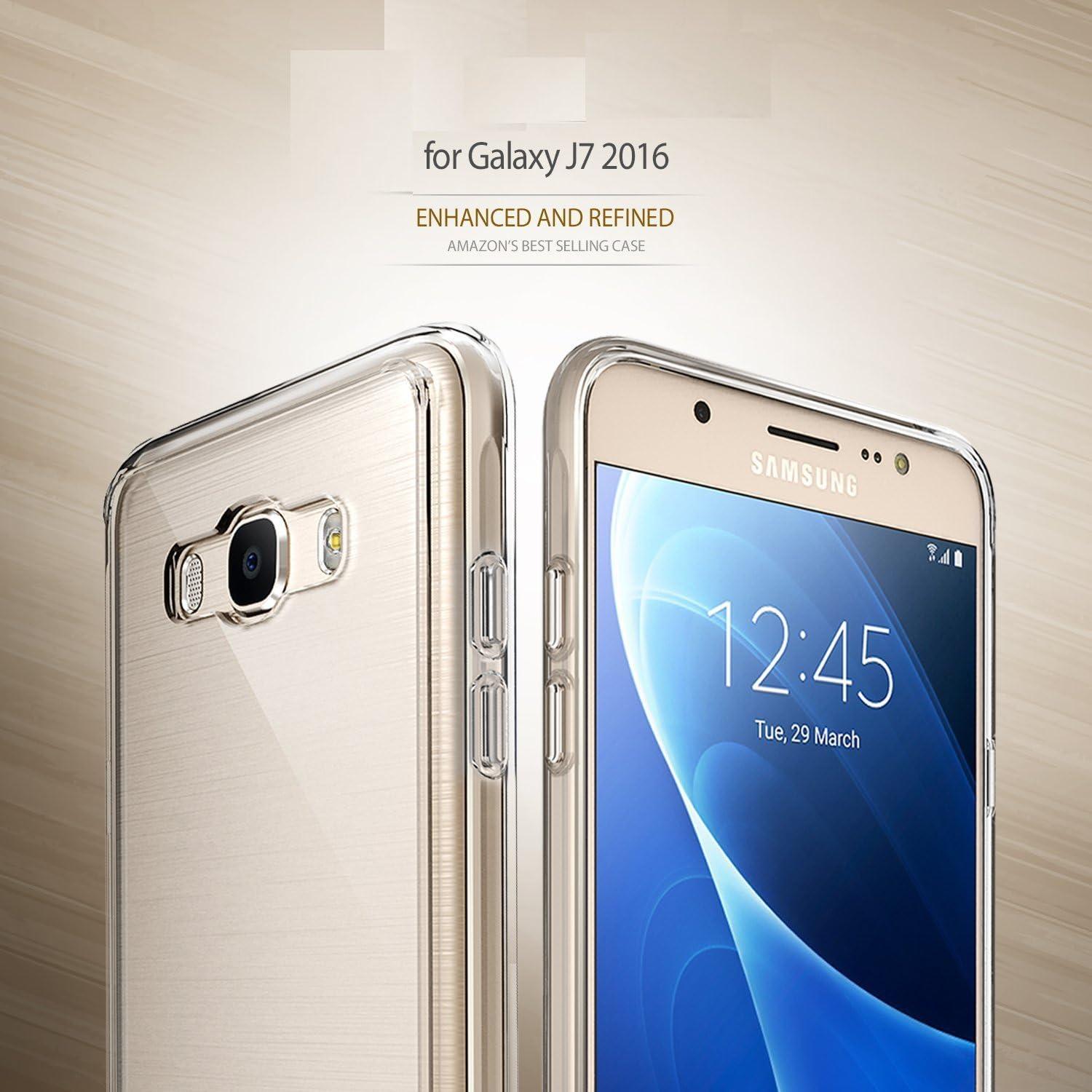 Funda Ultra-Fina TPU iCoverCase para Samsung Galaxy J7 (2016) Transparente