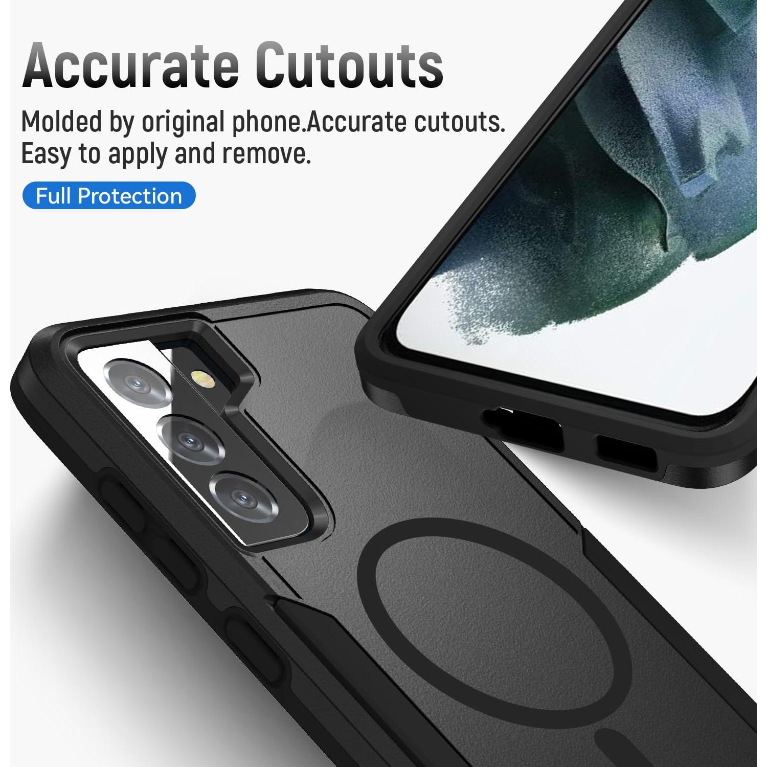 Funda Magnética para Samsung Galaxy S21 Plus Negra - A Prueba de Golpes