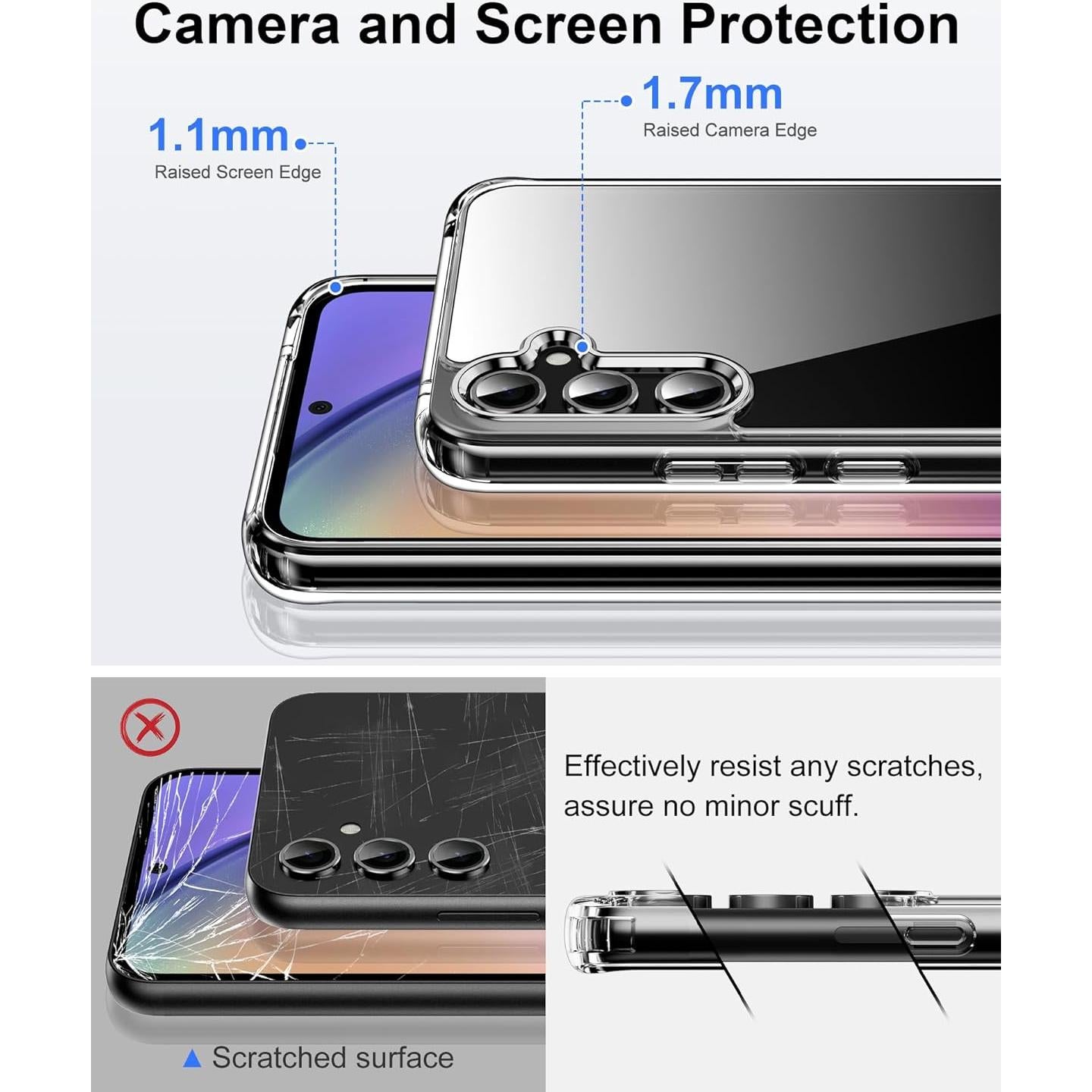 Funda Transparente HOOMIL para Samsung Galaxy A54 5G - Anti-Rasguños