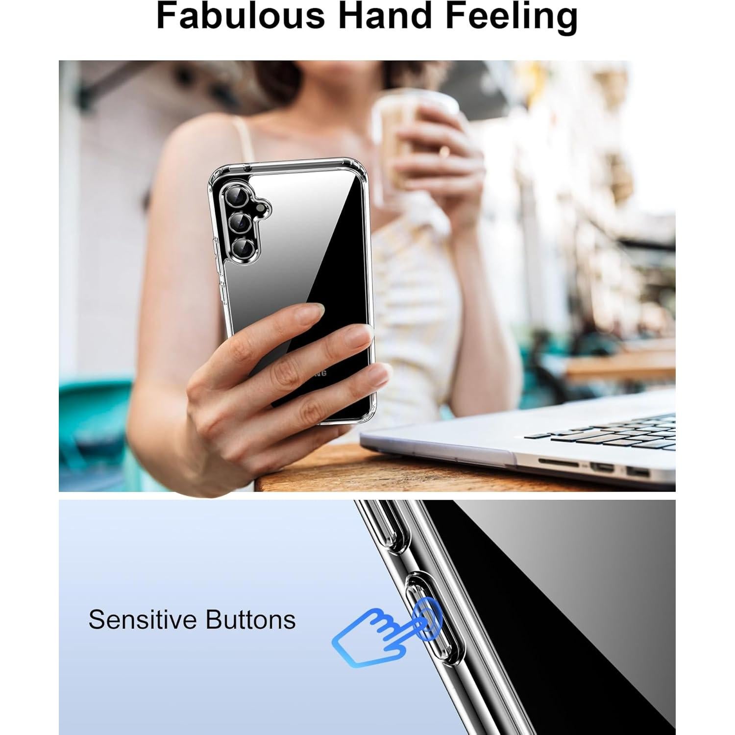 Funda Transparente HOOMIL para Samsung Galaxy A54 5G - Anti-Rasguños