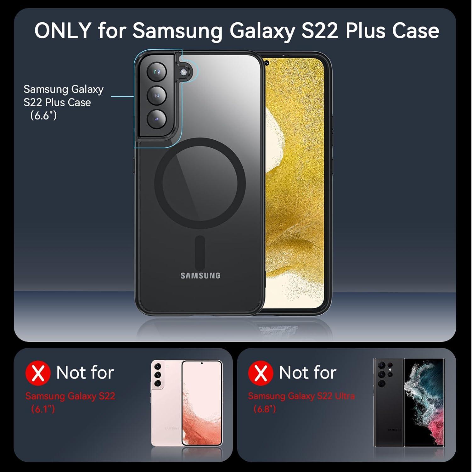 Funda OWKEY para Samsung Galaxy S22 Plus 5G Magnética Antihuellas