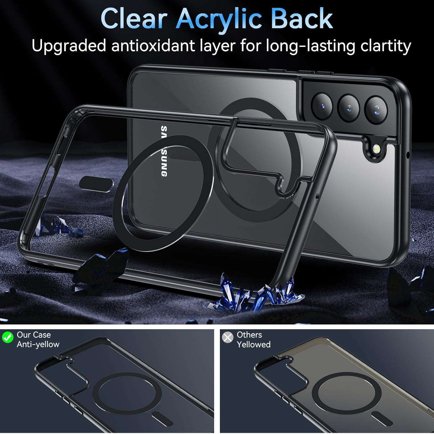 Funda OWKEY para Samsung Galaxy S22 Plus 5G Magnética Antihuellas