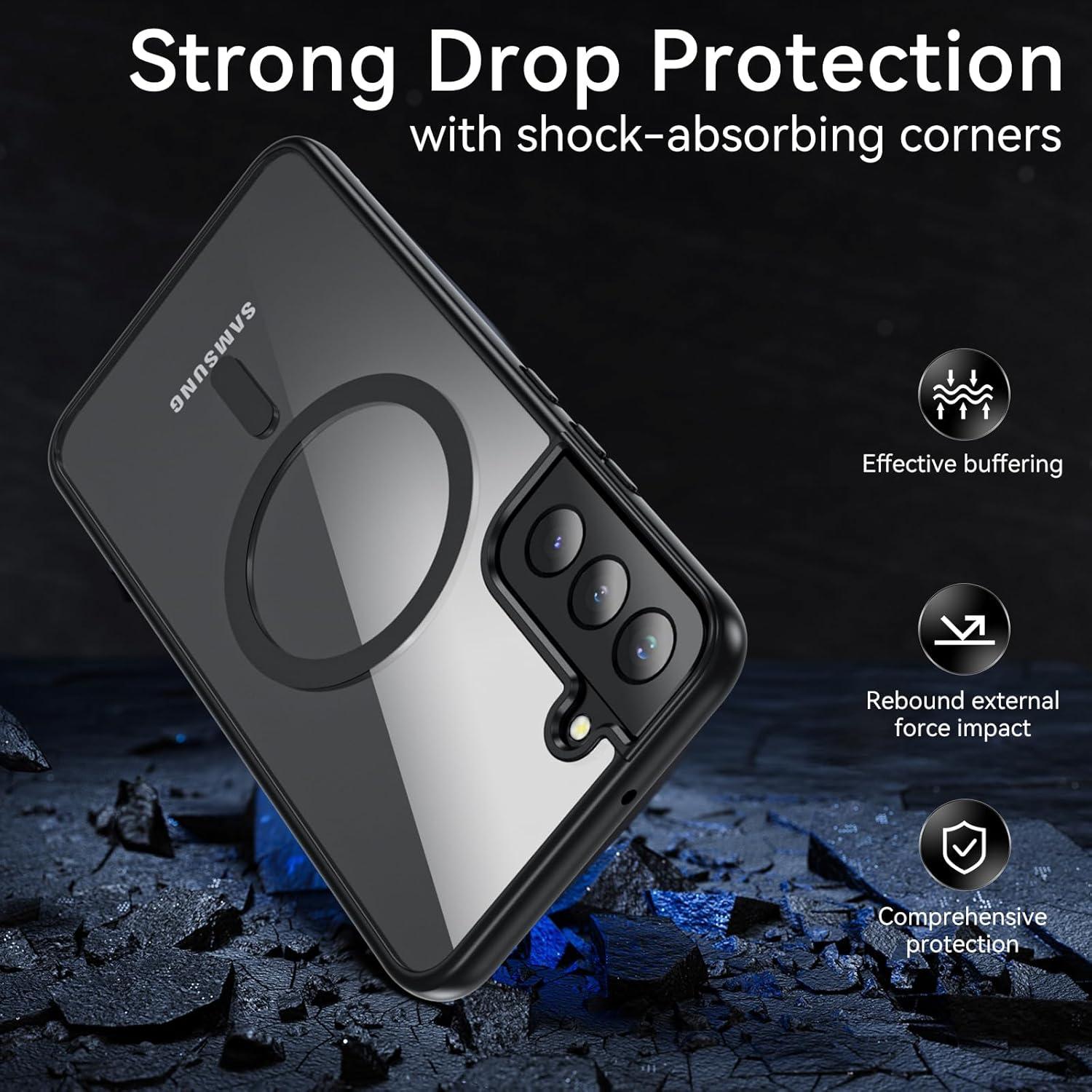 Funda OWKEY para Samsung Galaxy S22 Plus 5G Magnética Antihuellas