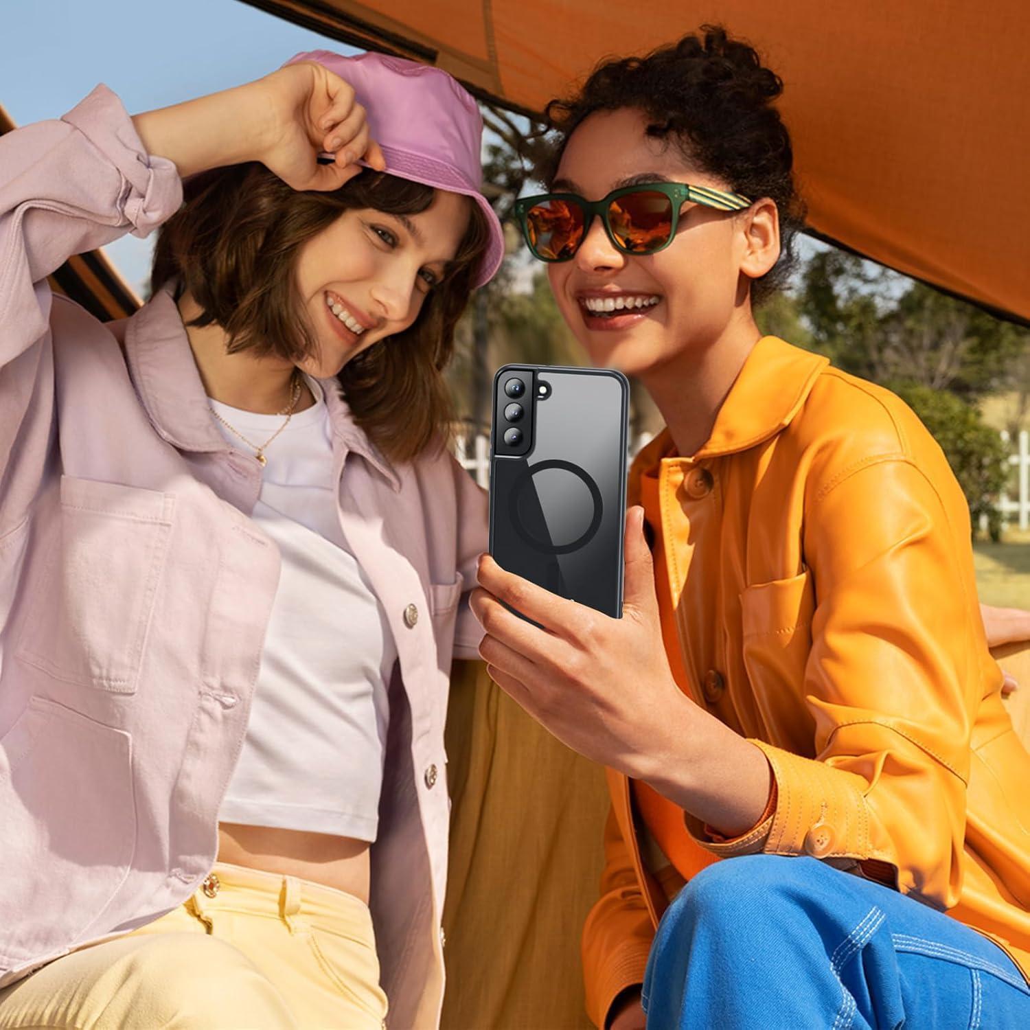 Funda OWKEY para Samsung Galaxy S22 Plus 5G Magnética Antihuellas