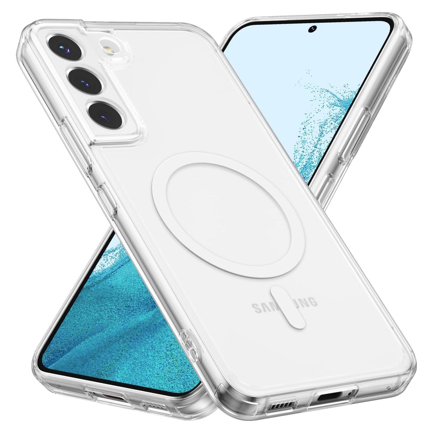 Funda Magnética Transparente RALEAVO para Samsung Galaxy S22 Plus