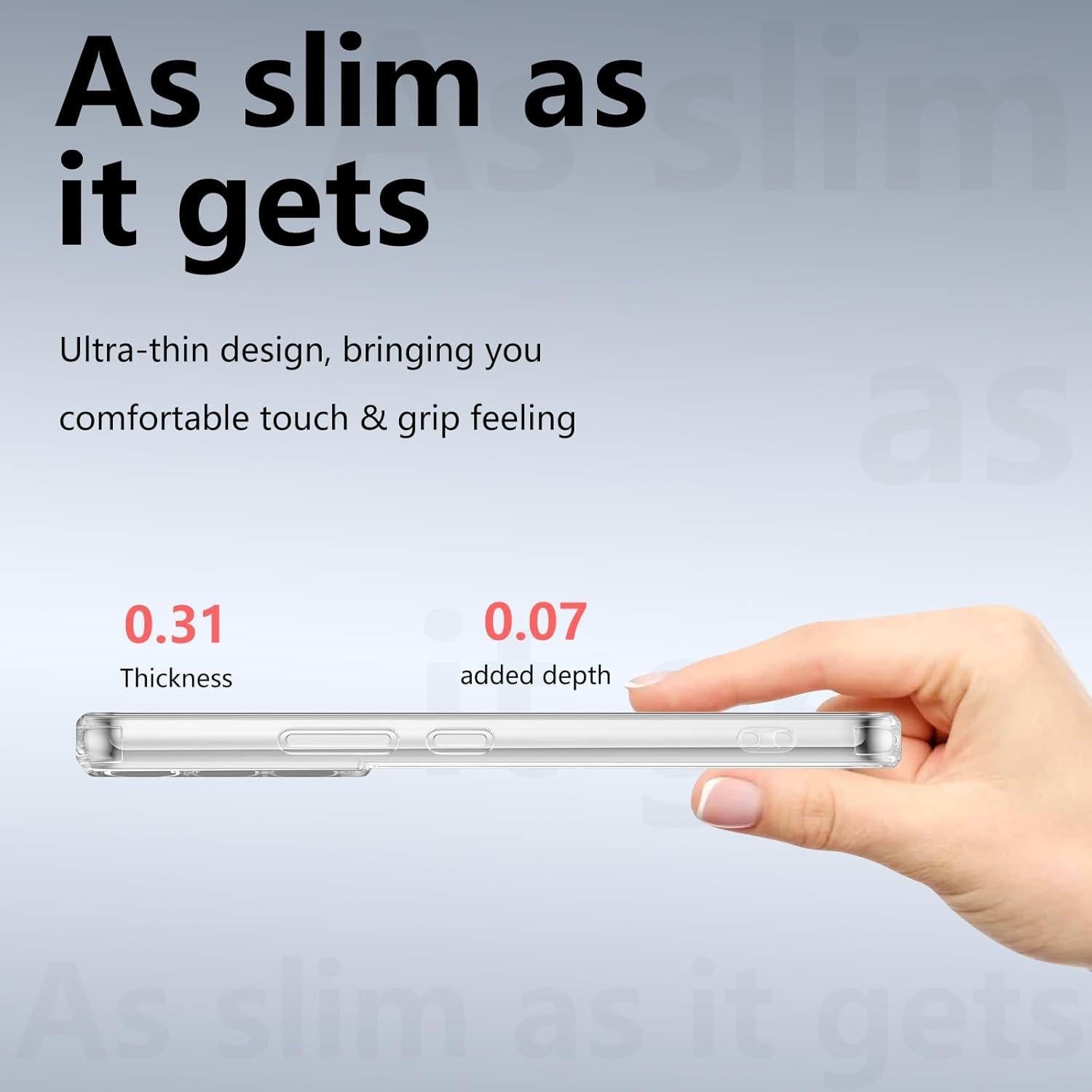 Funda Magnética Transparente RALEAVO para Samsung Galaxy S22 Plus