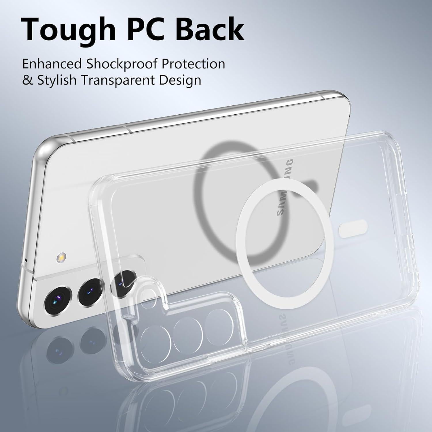 Funda Magnética Transparente RALEAVO para Samsung Galaxy S22 Plus