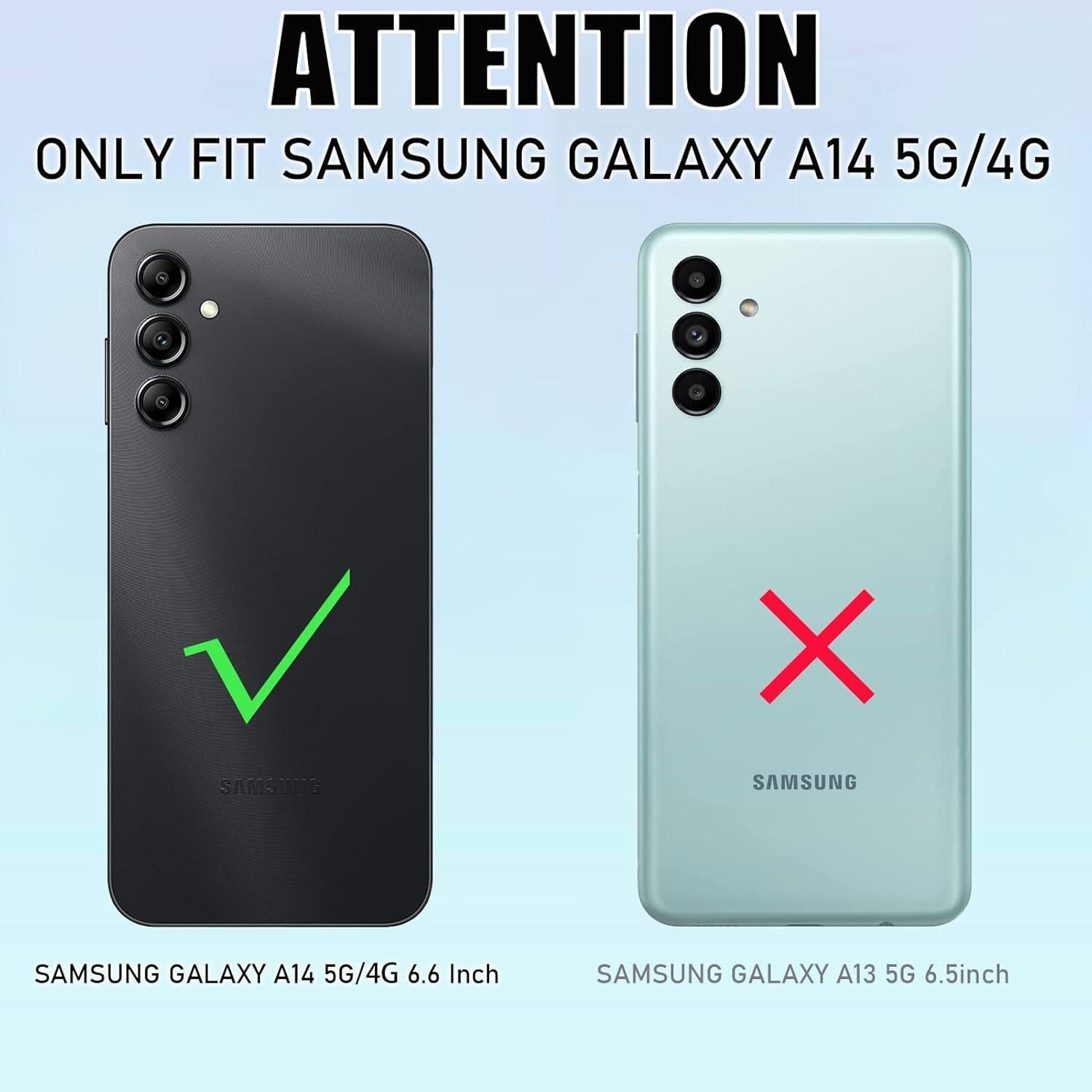 Funda OTTARTAKS para Samsung Galaxy A14 5G Camuflaje 3 Capas