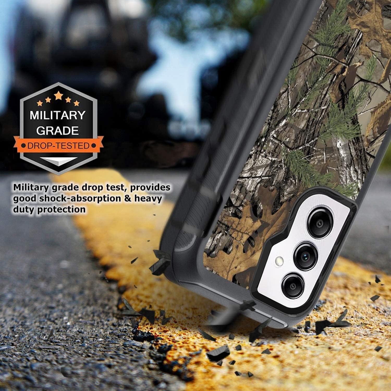 Funda OTTARTAKS para Samsung Galaxy A14 5G Camuflaje 3 Capas