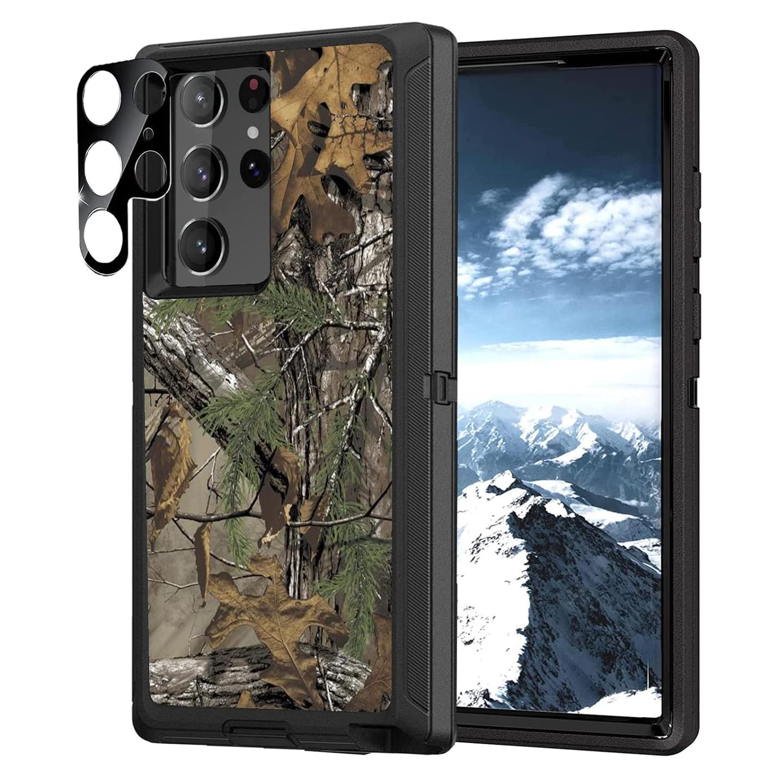 Funda OTTARTAKS para Samsung Galaxy S22 Ultra 5G Camuflaje