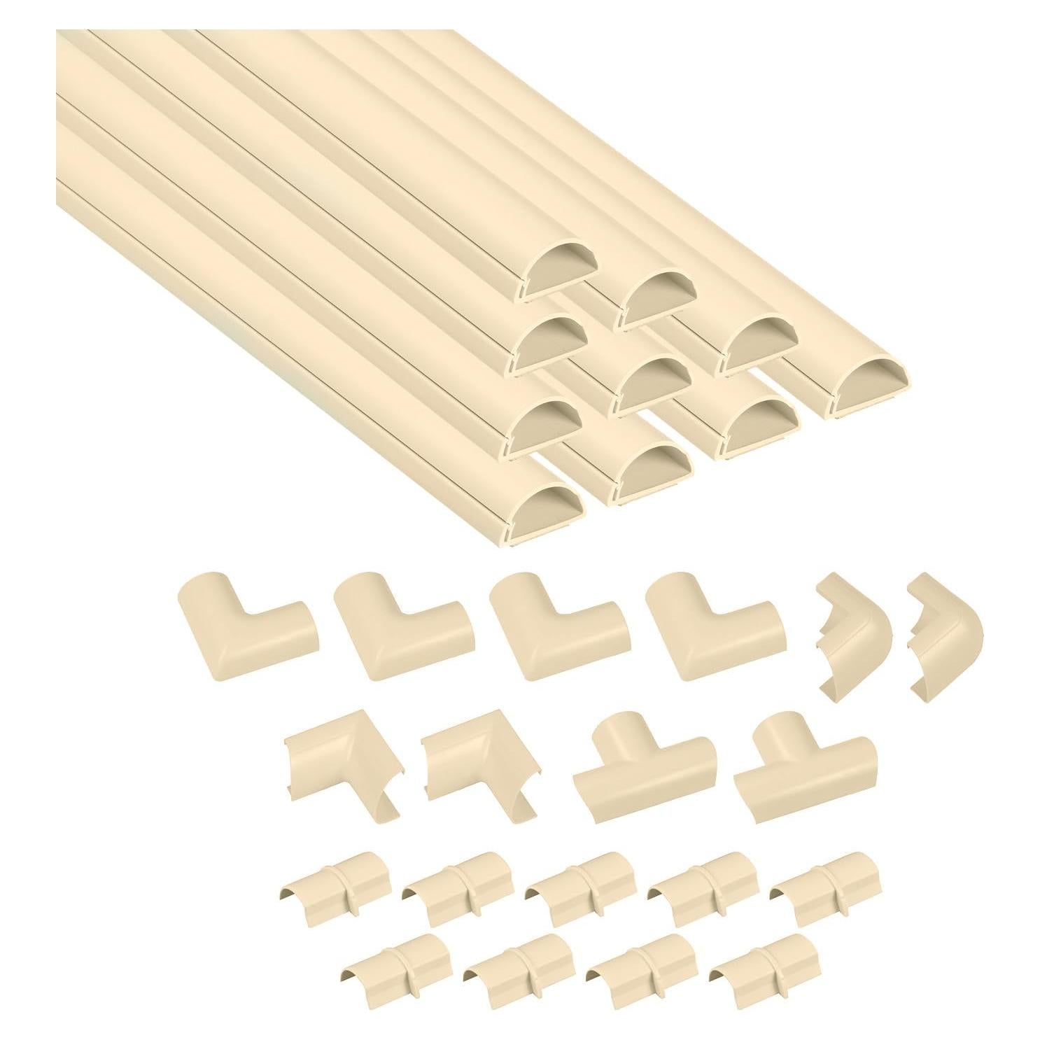 D-Line Kit Ocultador de Cables Beige 10x 39.88cm Accesorios
